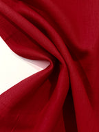 Ramie Cotton Blend - Ruby Red