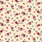 Santa Cream MU231Q - Country Christmas By Makower UK