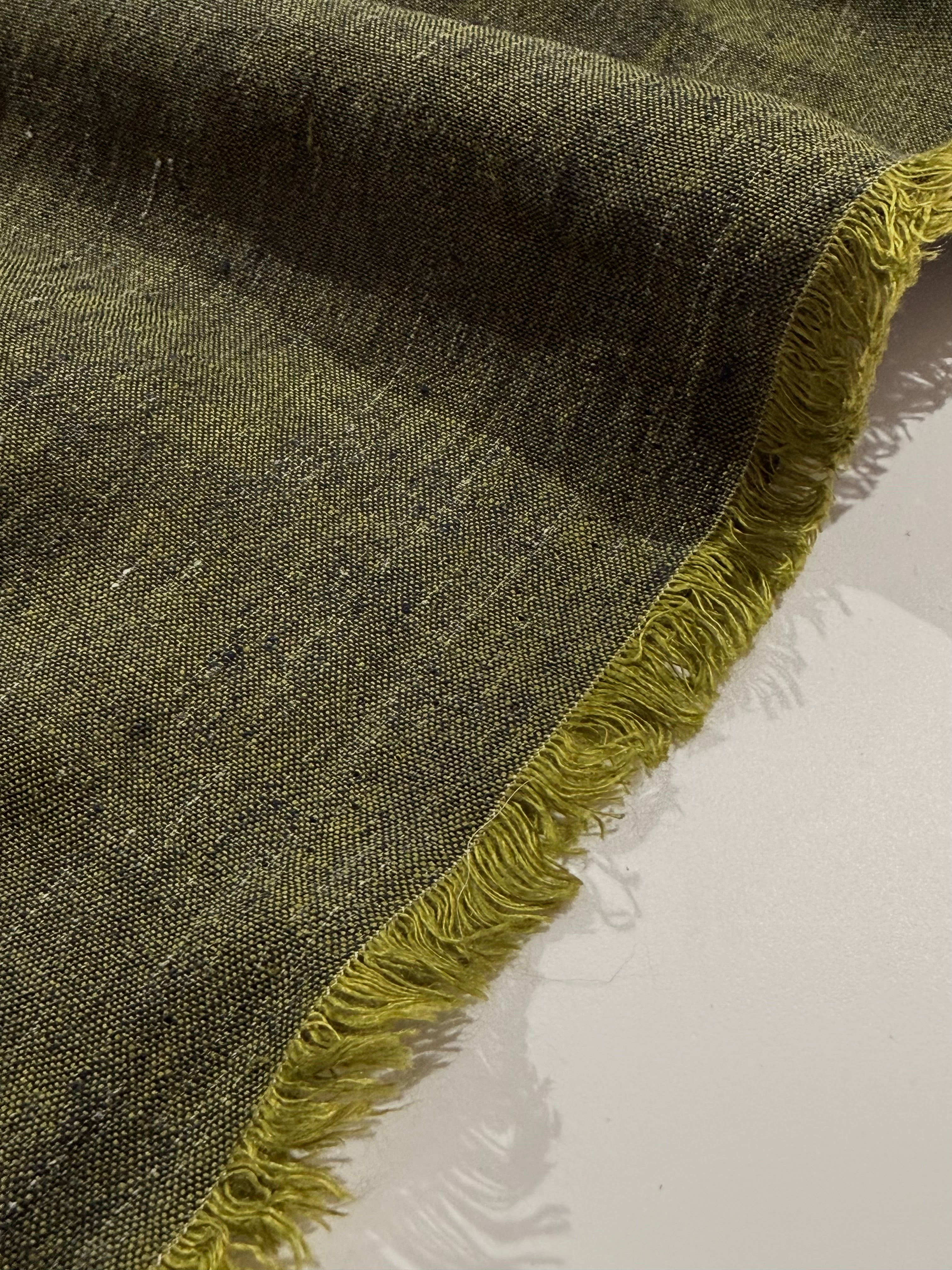 Sea-Drift Laundered Pure Linen - Mossy Forest