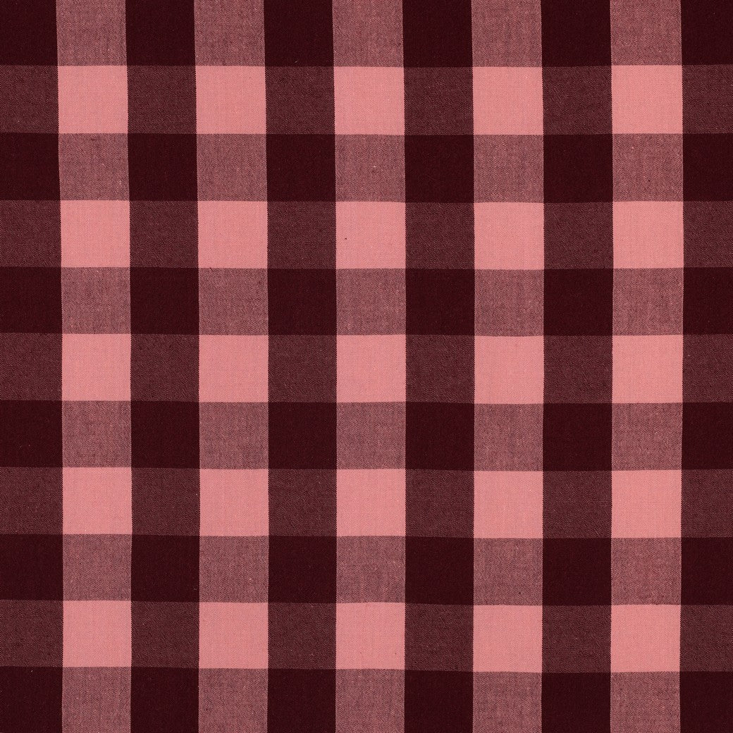 Aubergine Cotton Yarn Dyed Check