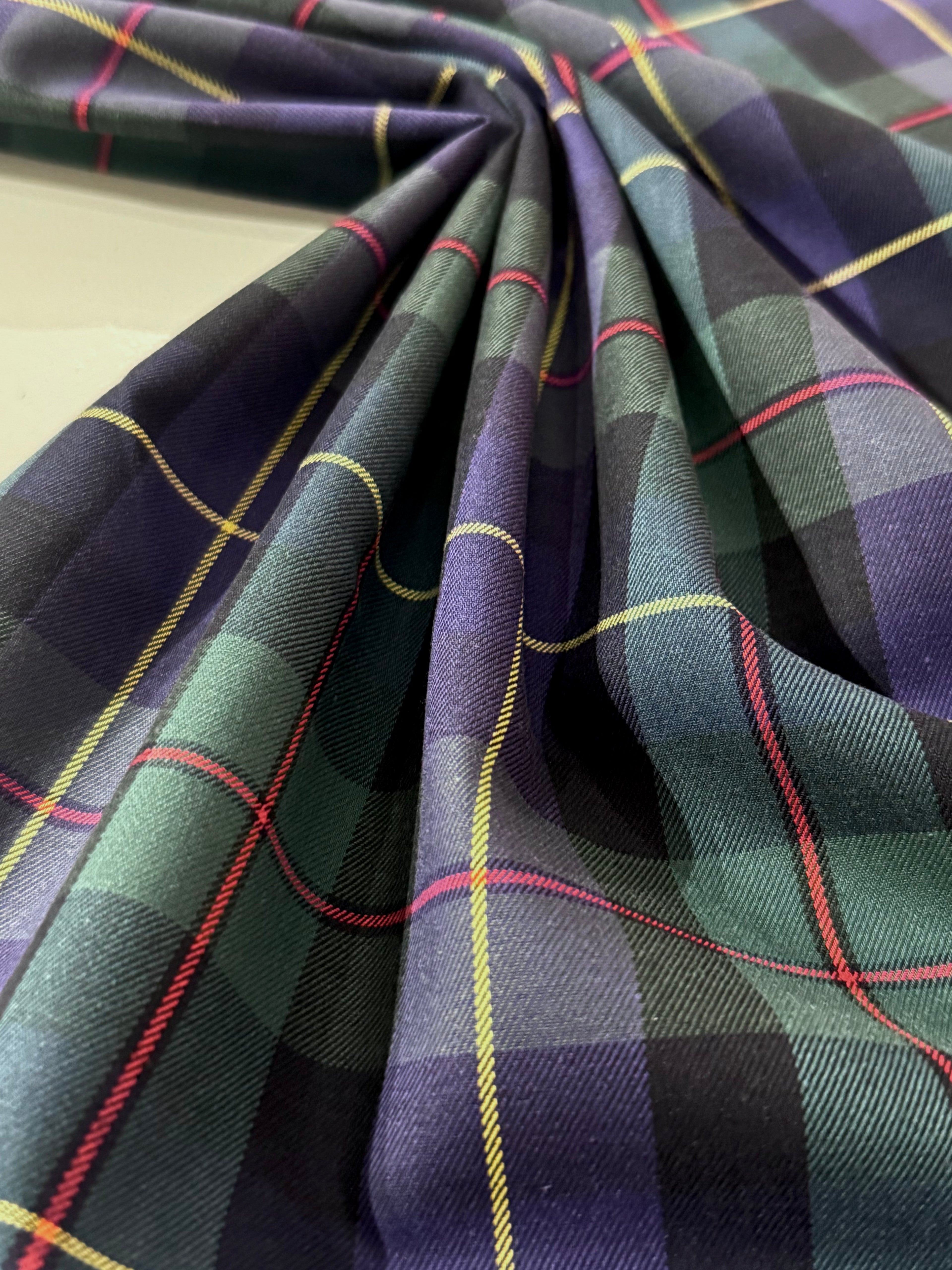 Check Tartan Cotton Twill