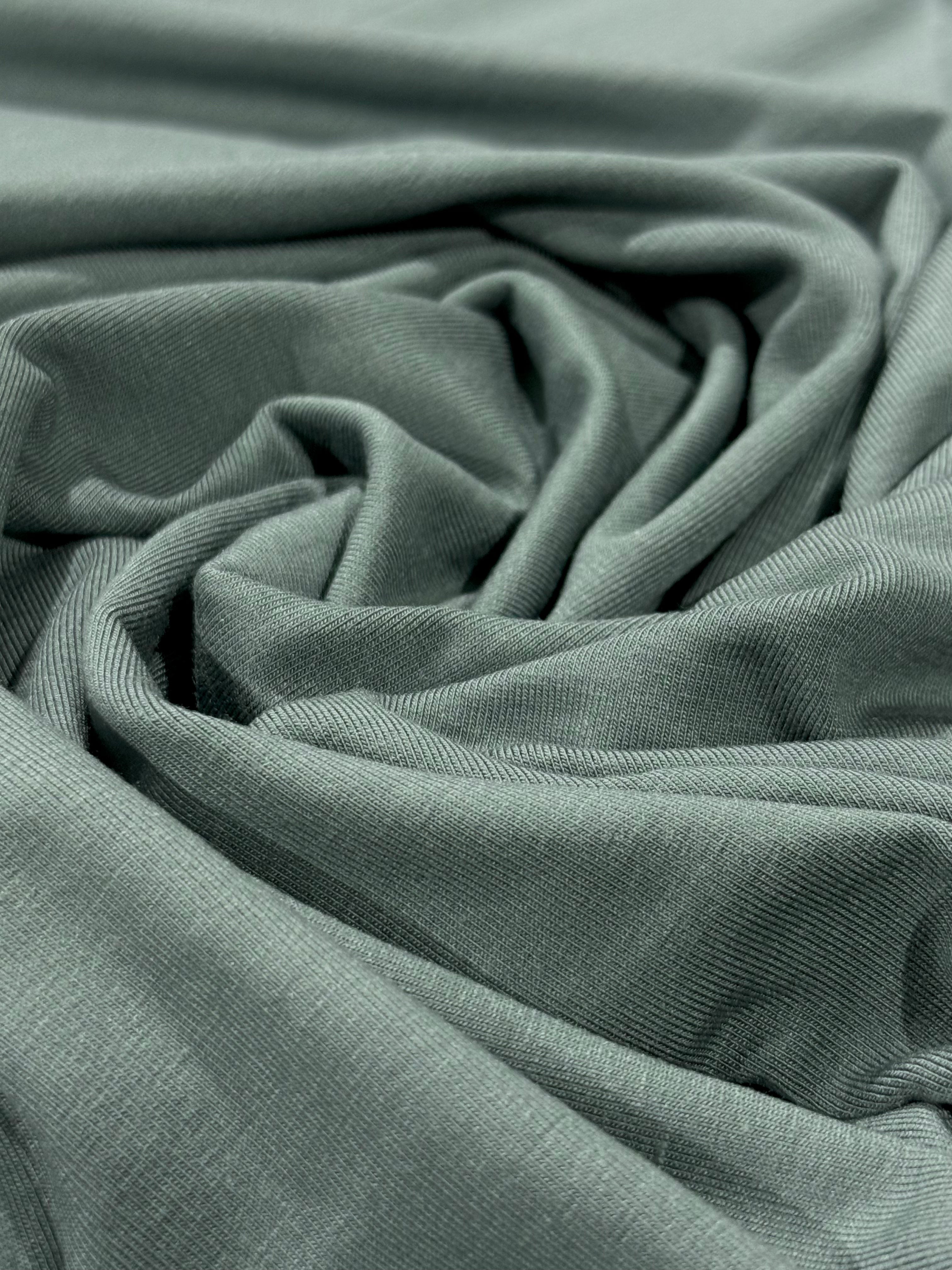Bamboo Jersey Knit - Dark Mint