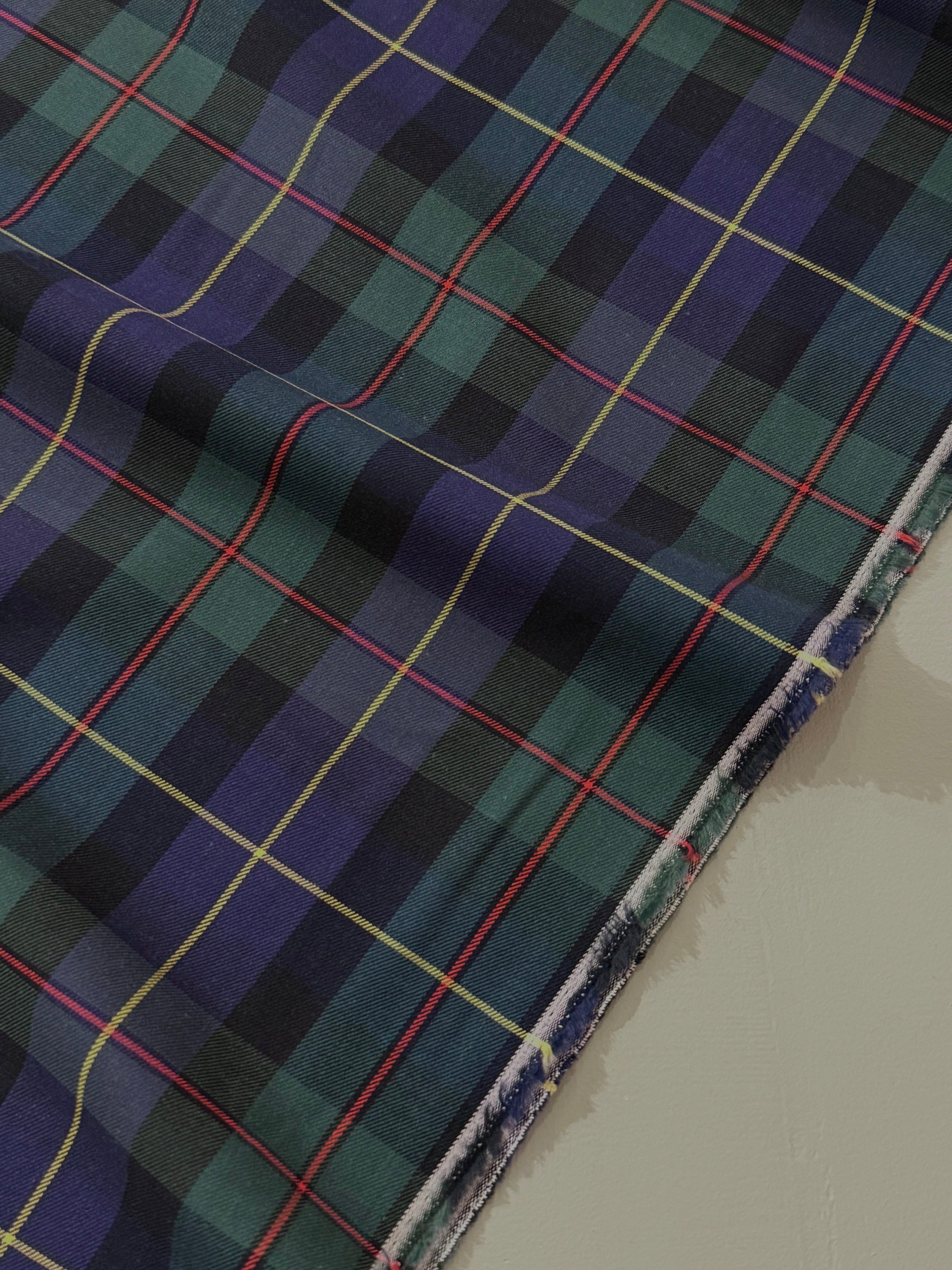 Check Tartan Cotton Twill