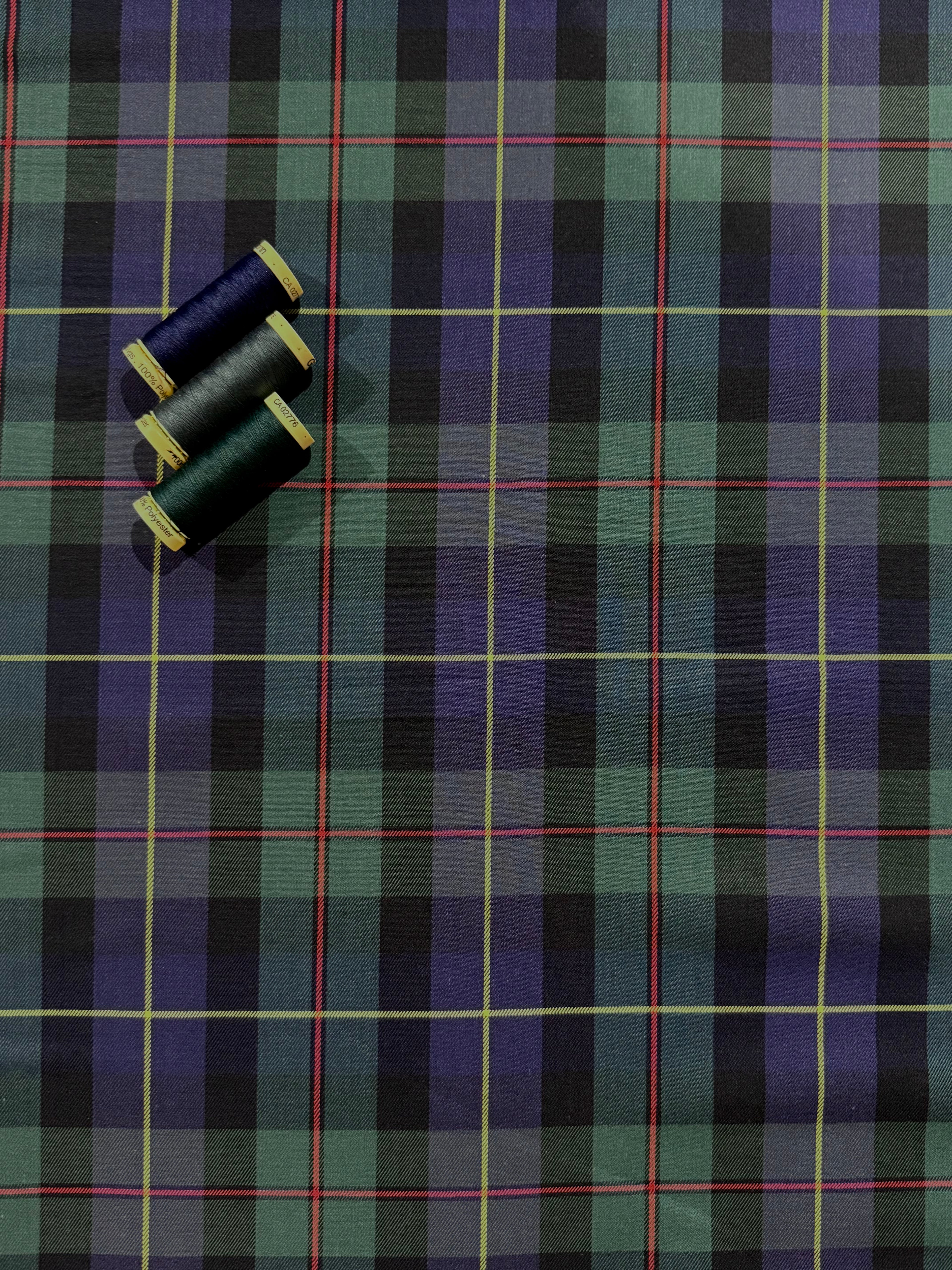 Check Tartan Cotton Twill