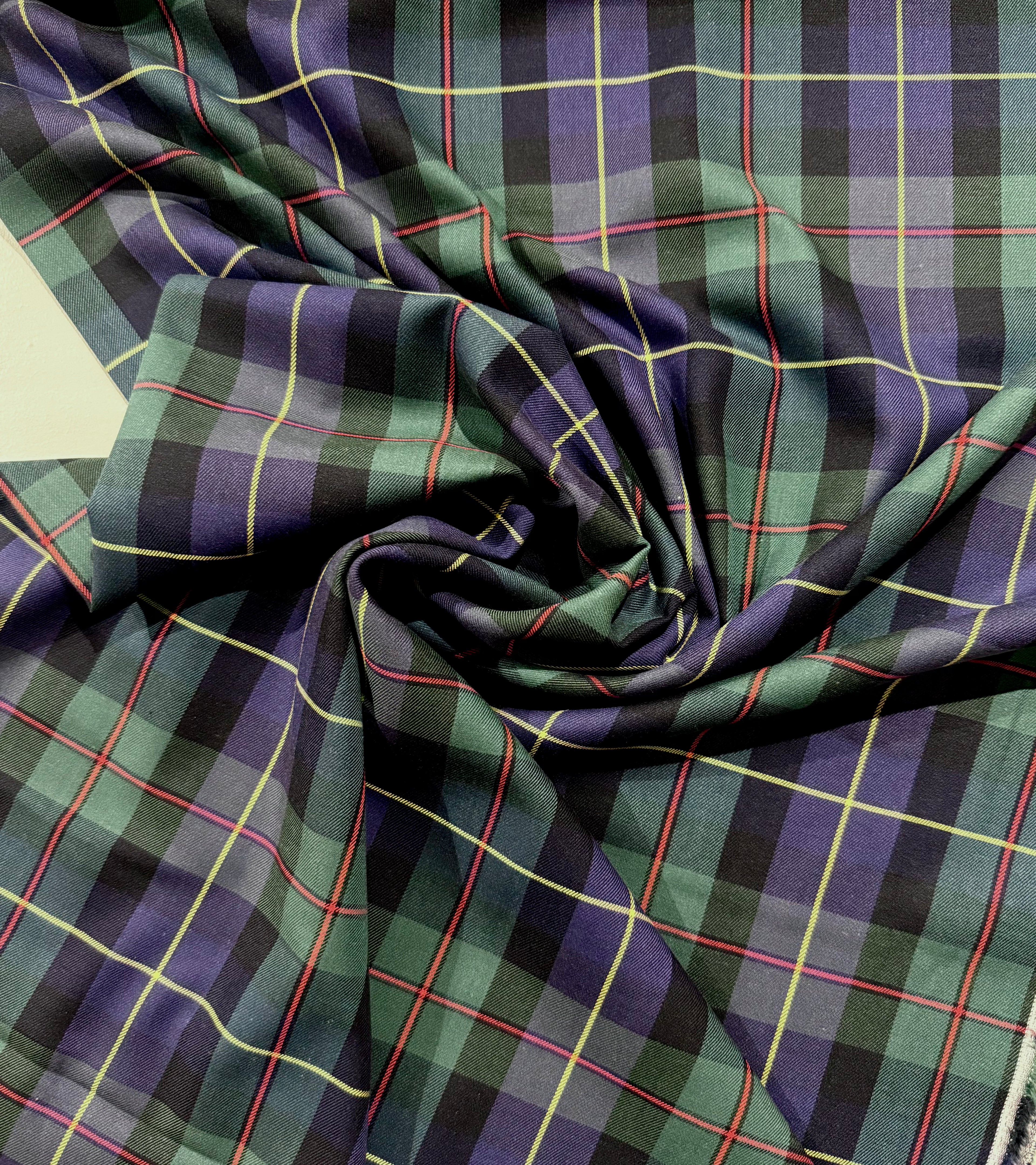 Check Tartan Cotton Twill