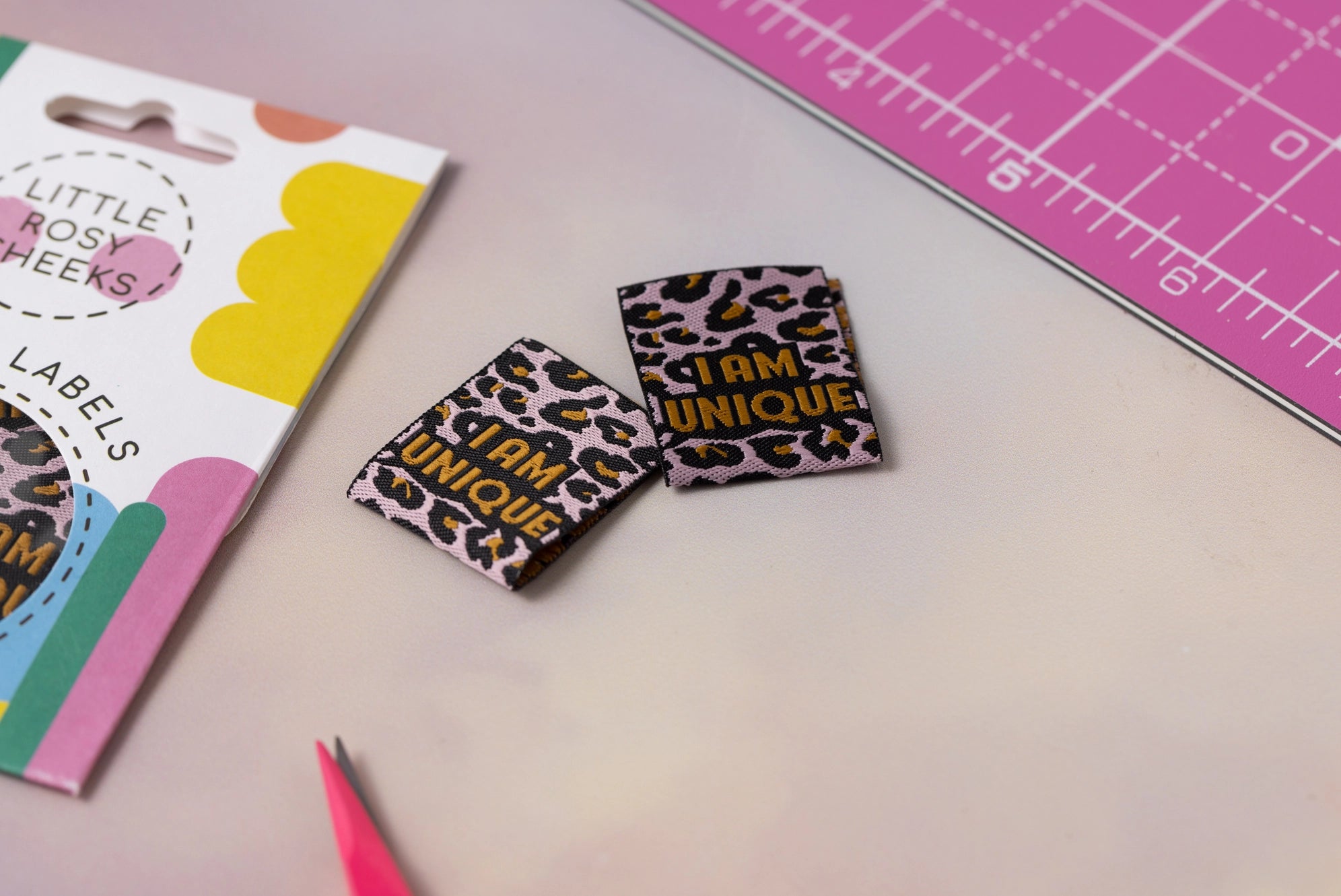 I Am Unique Woven Labels By Little Rosy Cheeks