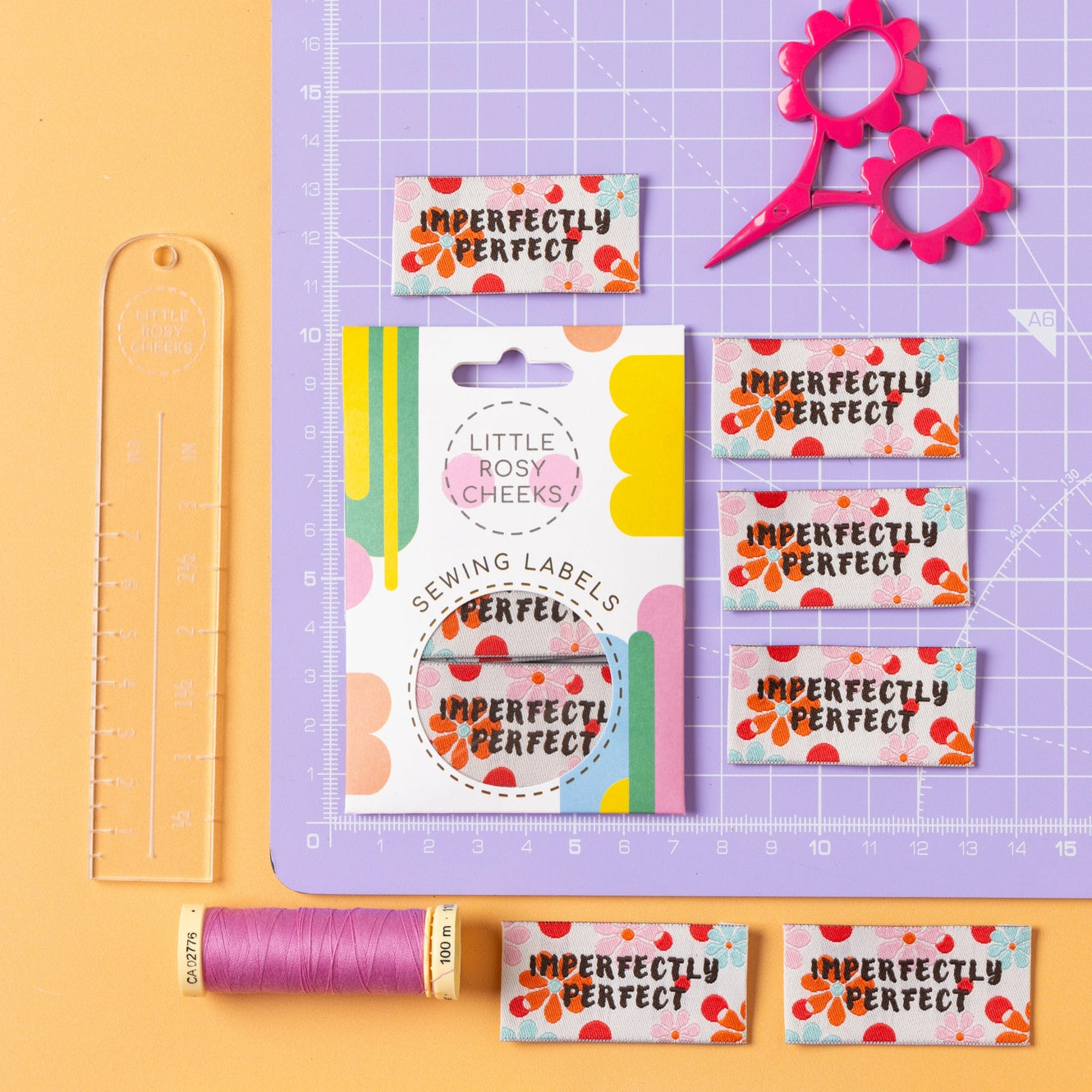 Imperfectly Perfect Woven Labels By Little Rosy Cheeks