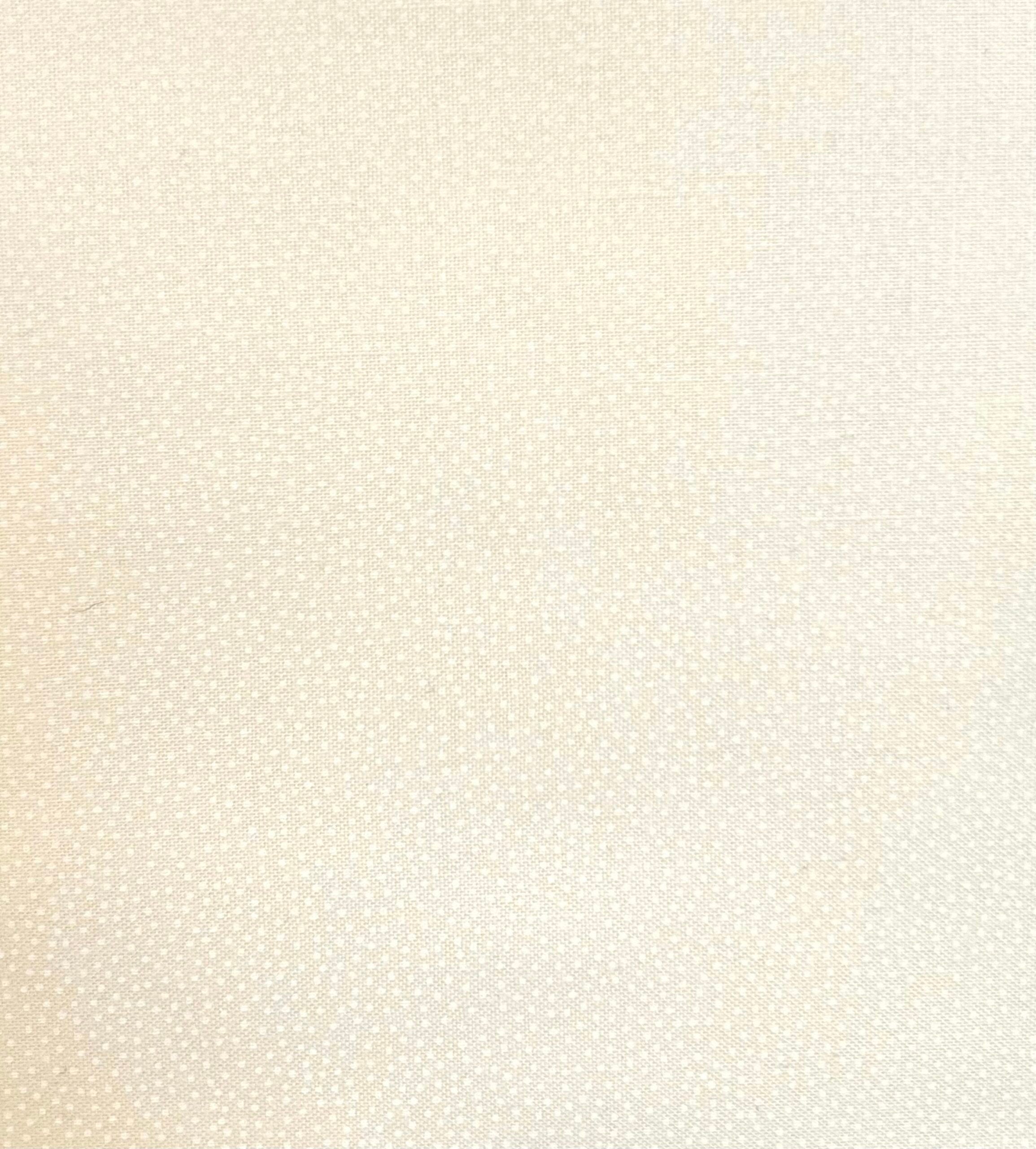 Essential Tiny Dot By Makower UK White On Cream