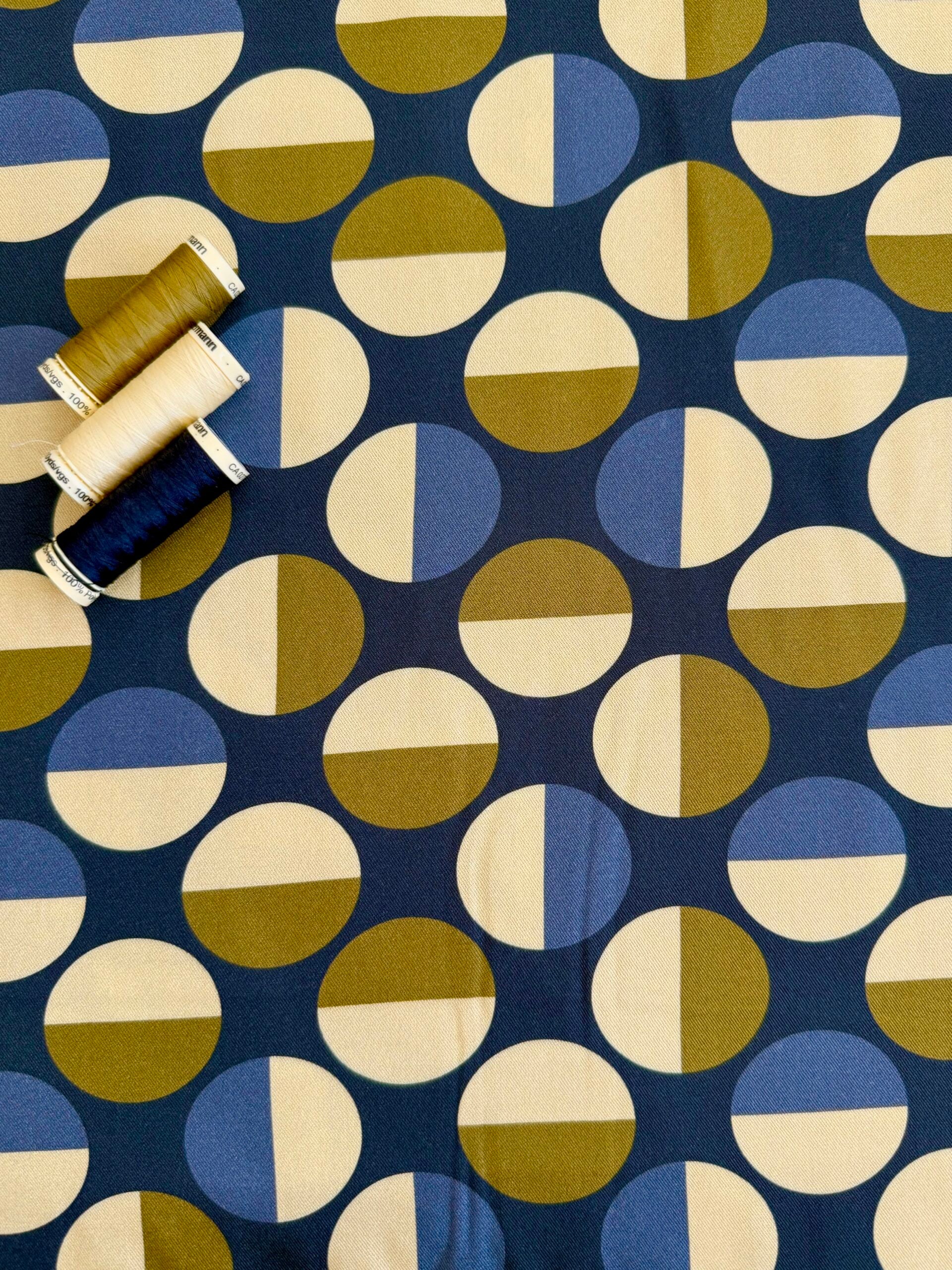 Light & Lush Viscose By Stof Of Denmark - Circles