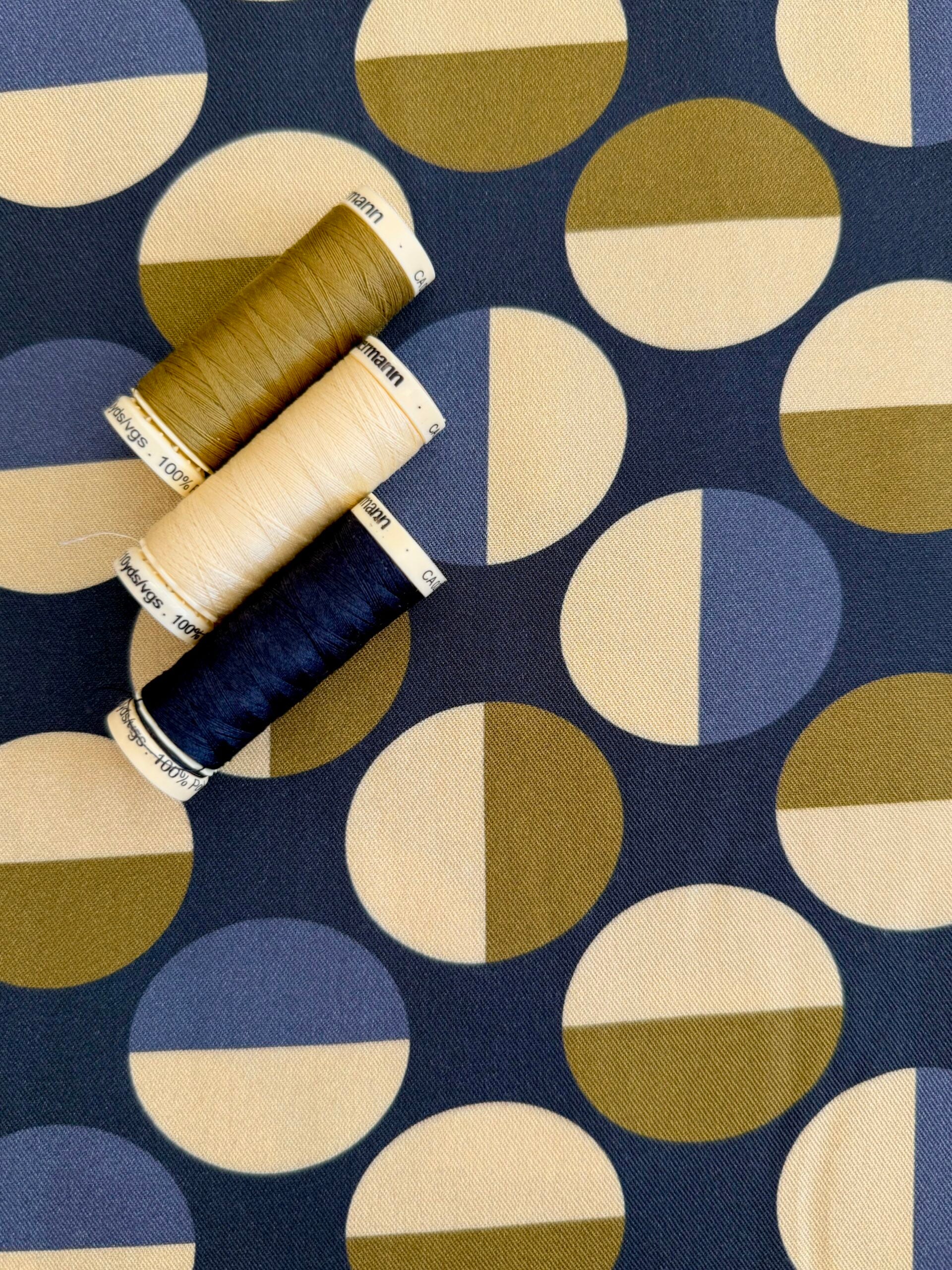 Light & Lush Viscose By Stof Of Denmark - Circles