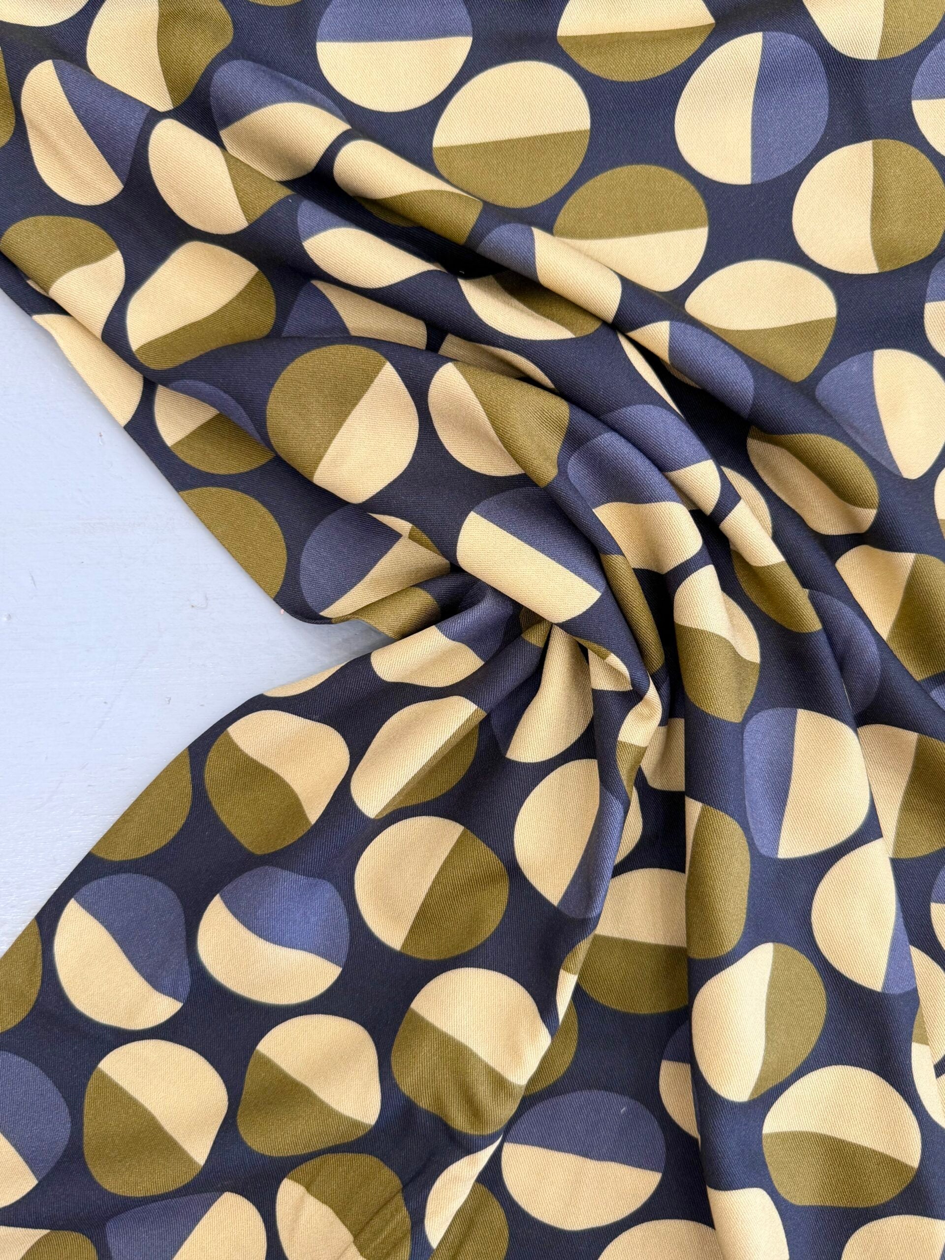 Light & Lush Viscose By Stof Of Denmark - Circles