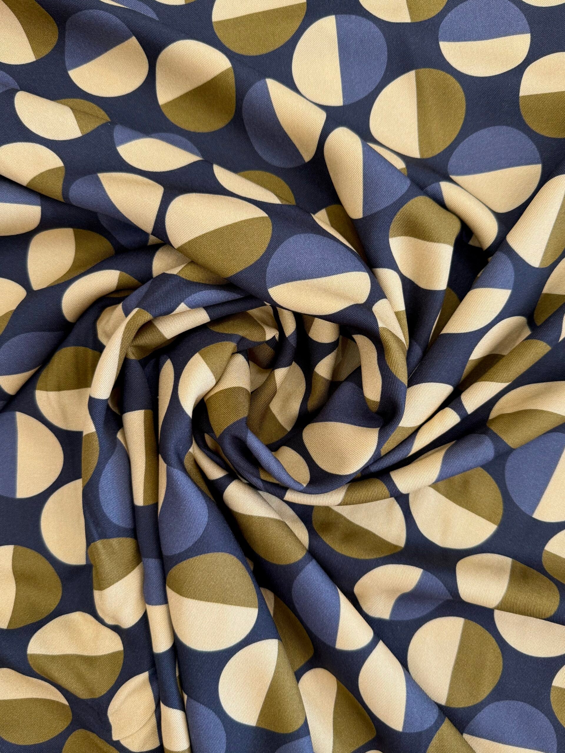 Light & Lush Viscose By Stof Of Denmark - Circles