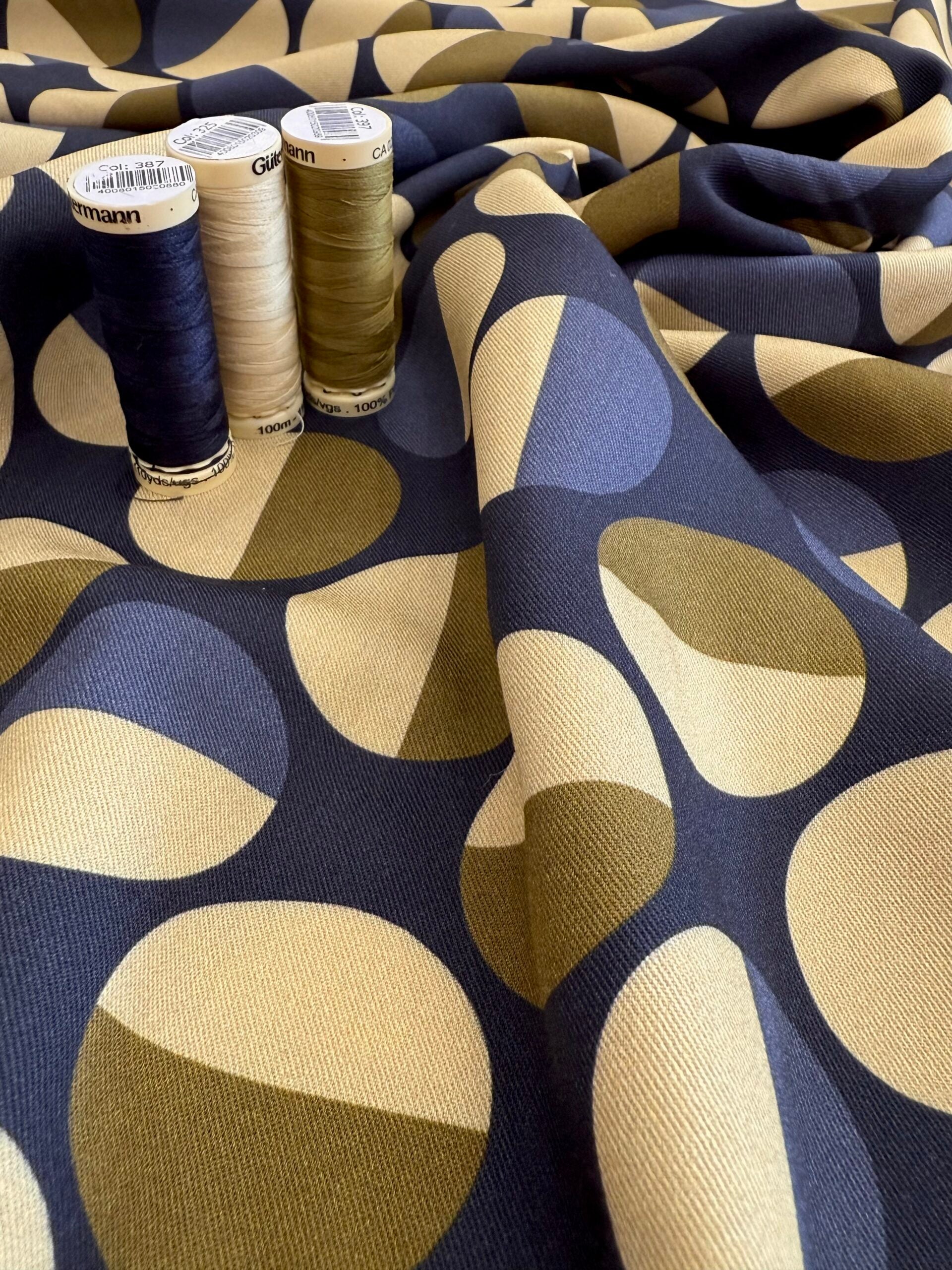 Light & Lush Viscose By Stof Of Denmark - Circles