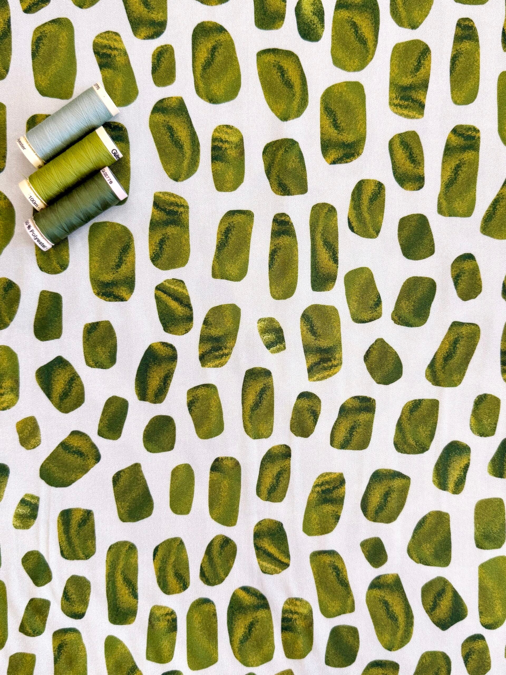 Light & Lush Viscose By Stof Of Denmark - Green Pebble