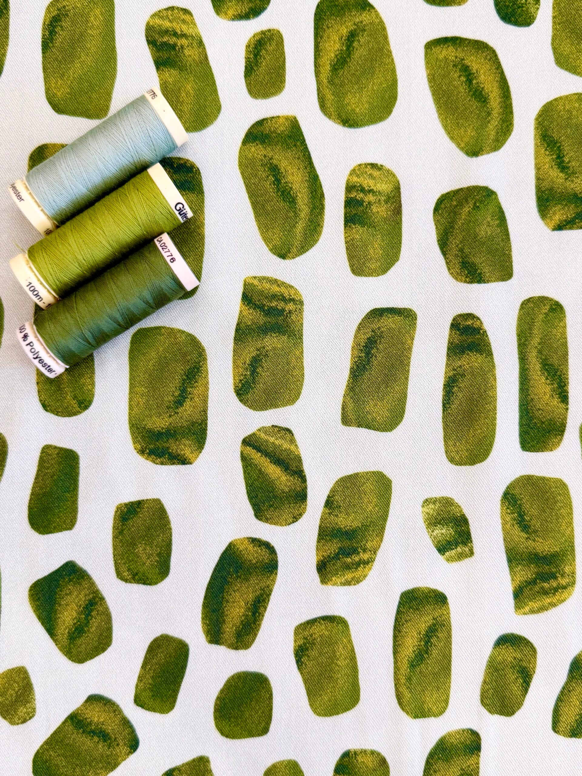 Light & Lush Viscose By Stof Of Denmark - Green Pebble