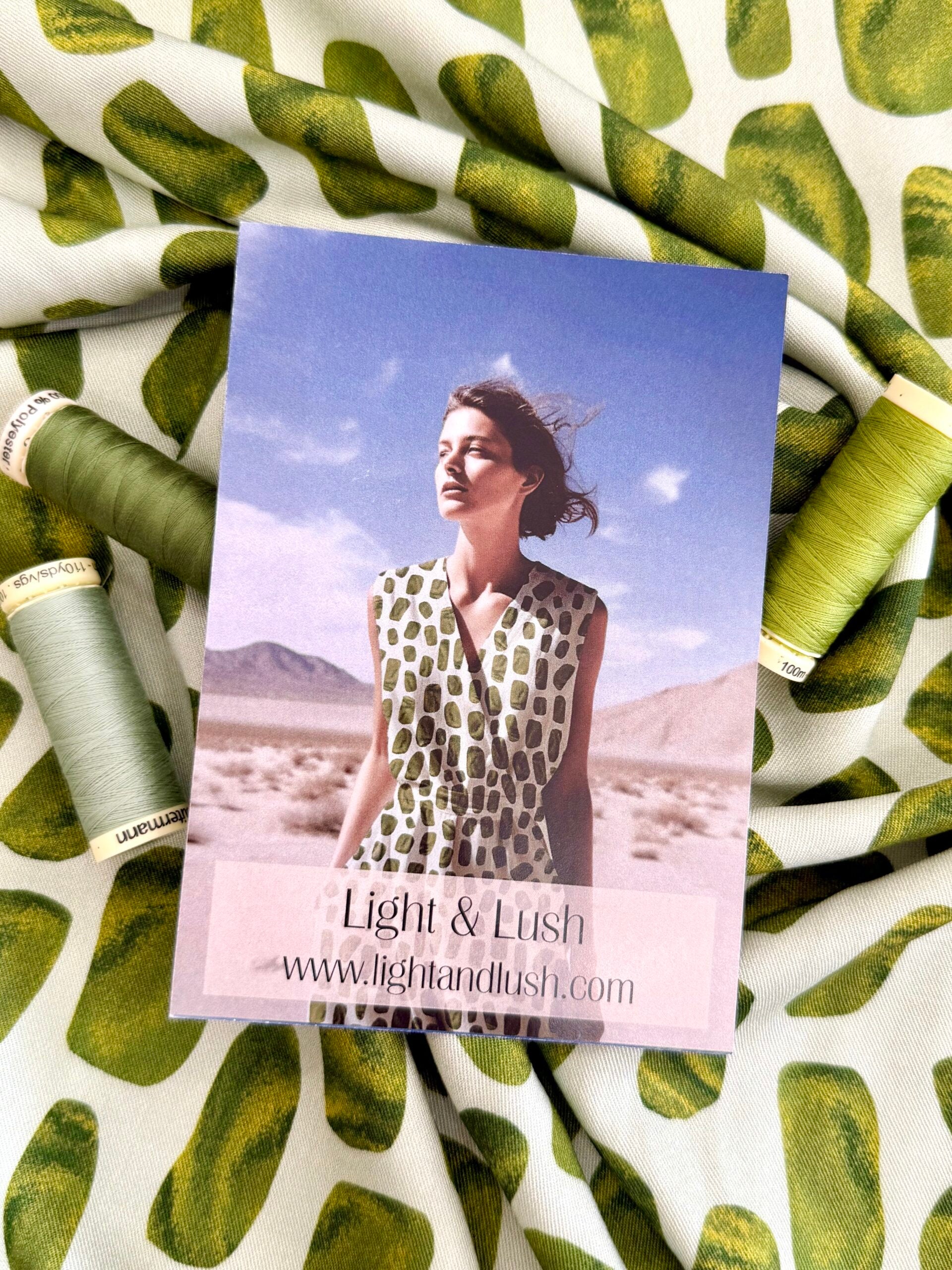 Light & Lush Viscose By Stof Of Denmark - Green Pebble