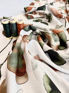 Light & Lush Viscose By Stof Of Denmark - Watercolour Silhouette 70cm Remnant