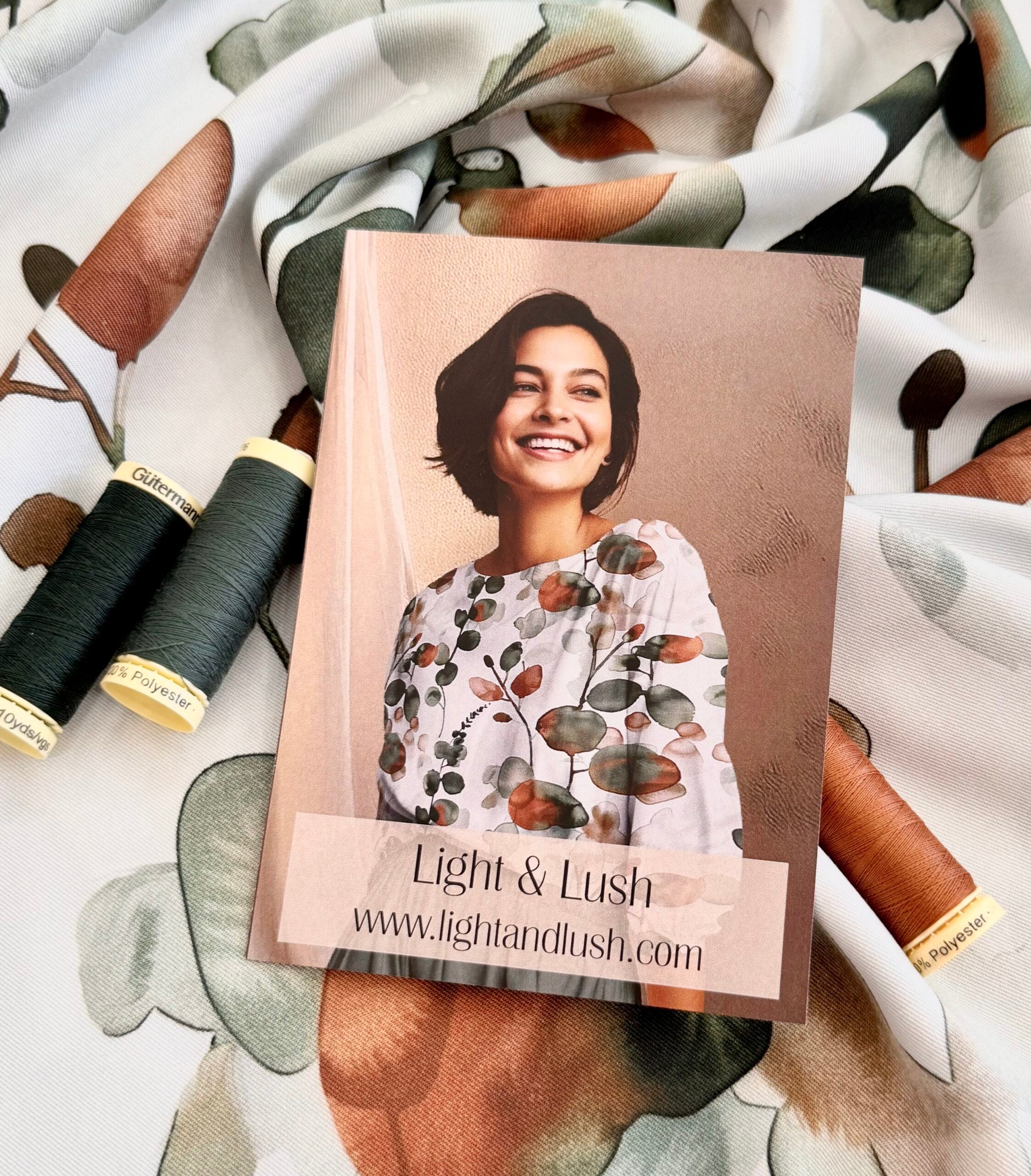 Light & Lush Viscose By Stof Of Denmark - Watercolour Silhouette 70cm Remnant