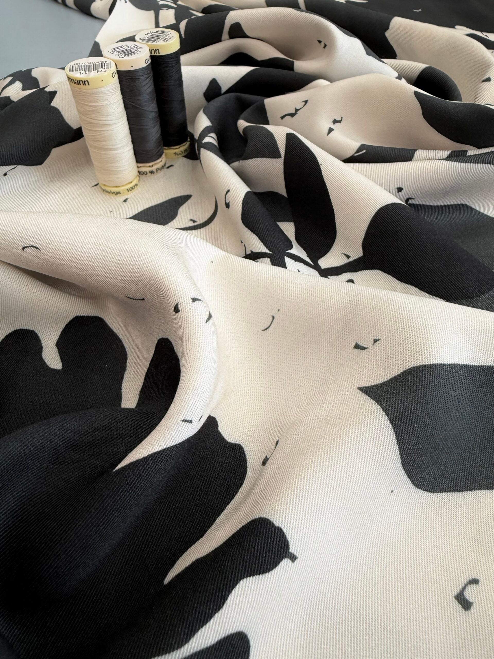 Light & Lush Viscose By Stof Of Denmark - Shades Of Grey