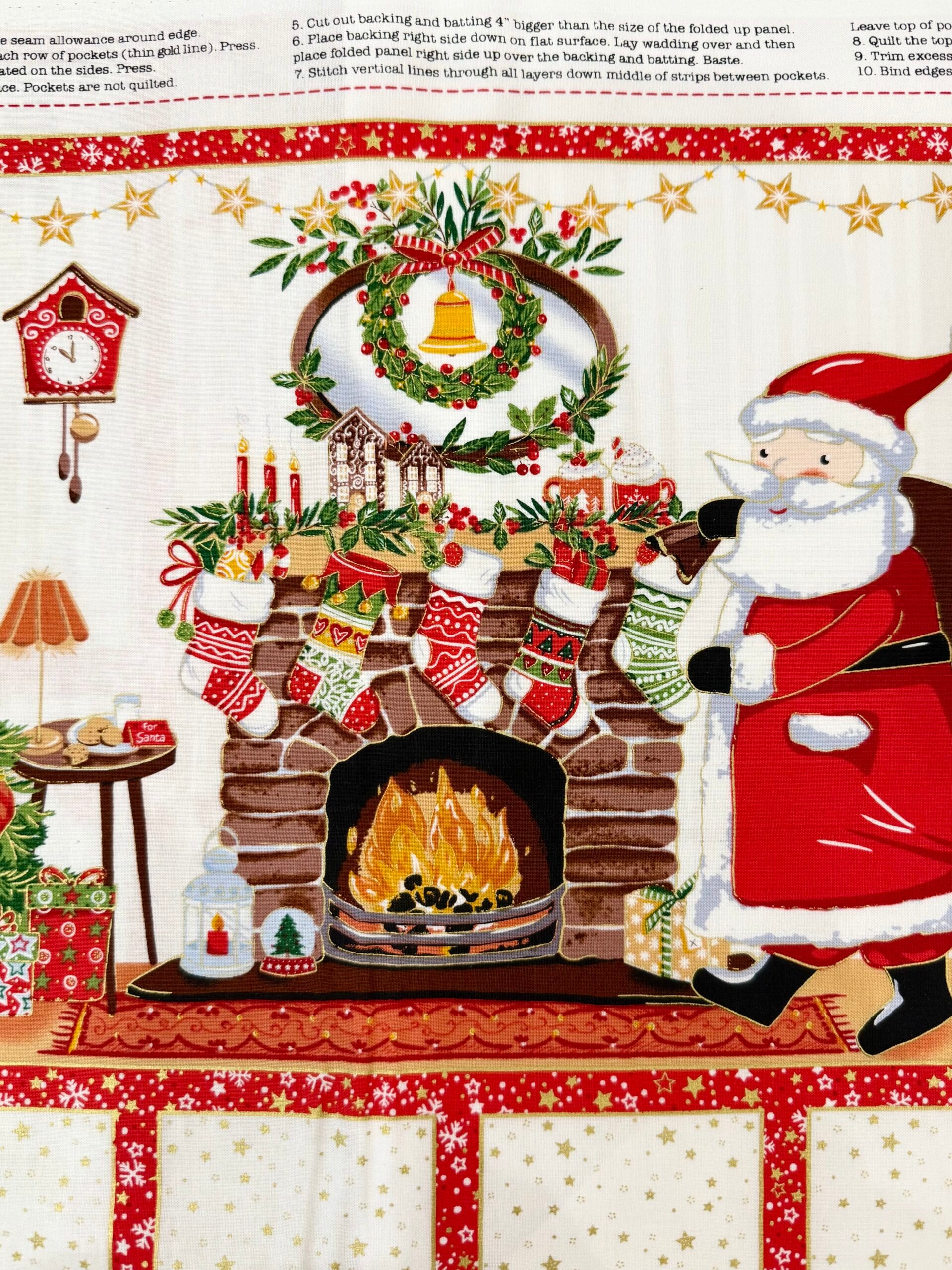 Jolly Saint Nick -  Advent Calendar Panel 128 By Makower UK