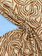 Light & Lush Viscose By Stof Of Denmark - Cinnamon Swirl