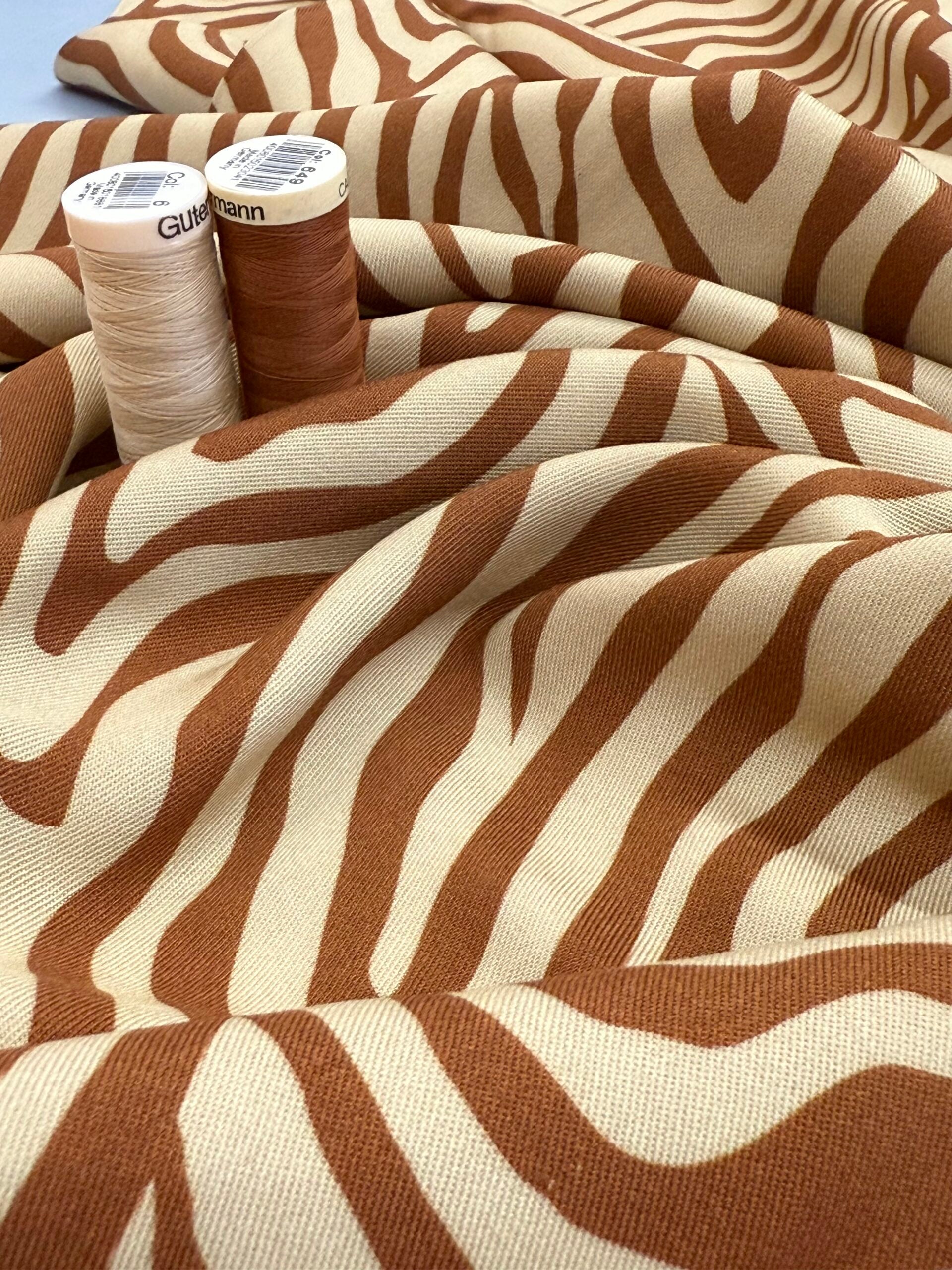 Light & Lush Viscose By Stof Of Denmark - Cinnamon Swirl
