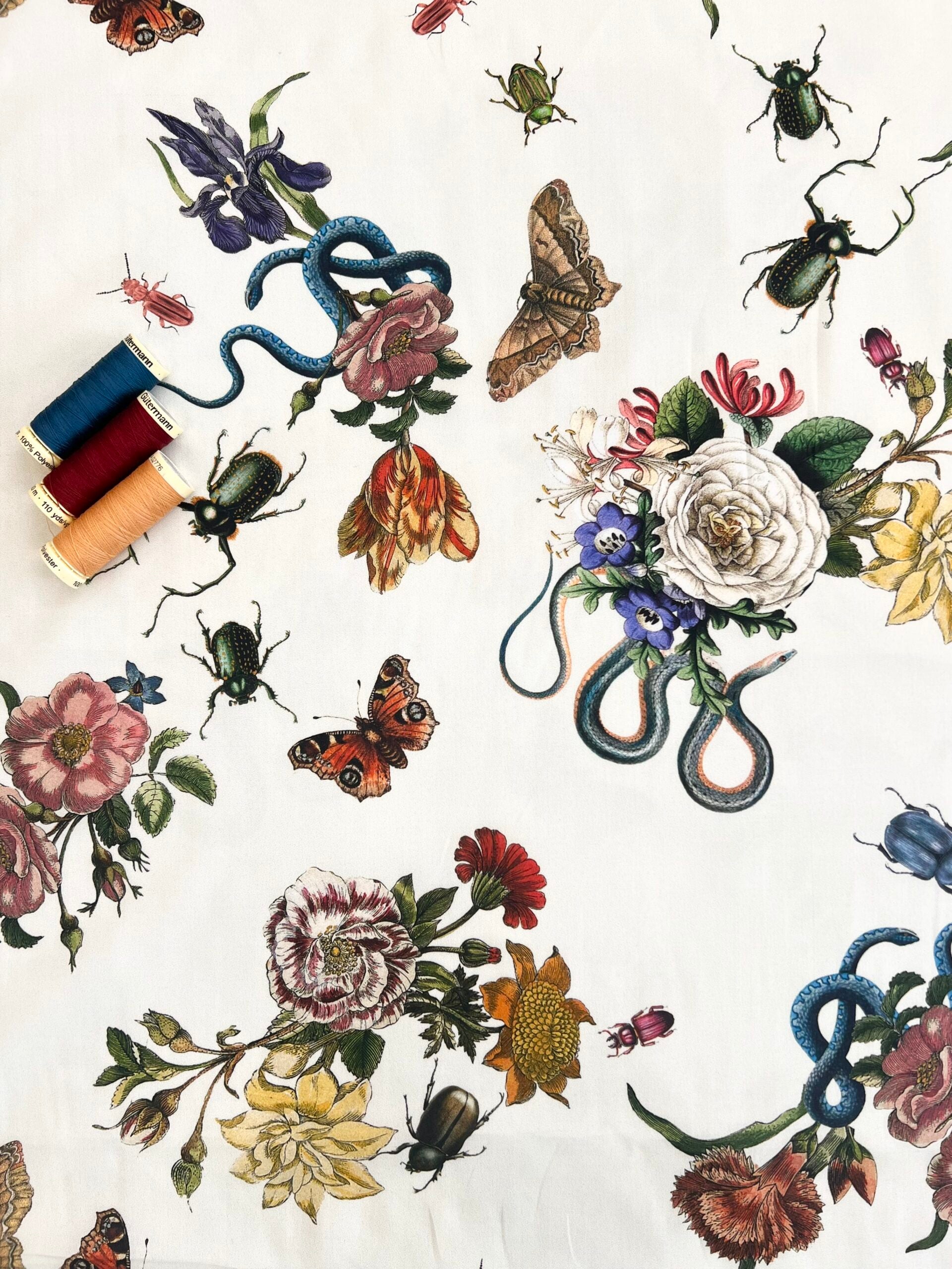 Lady McElroy Cobra Corsage Chantilly Cream Cotton Marlie Lawn