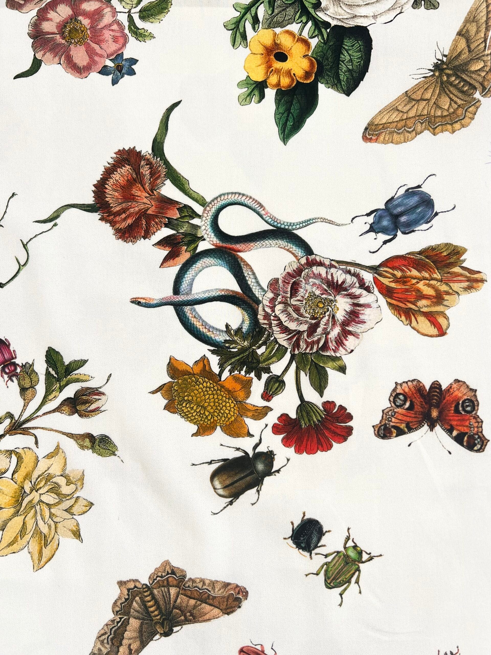 Lady McElroy Cobra Corsage Chantilly Cream Cotton Marlie Lawn