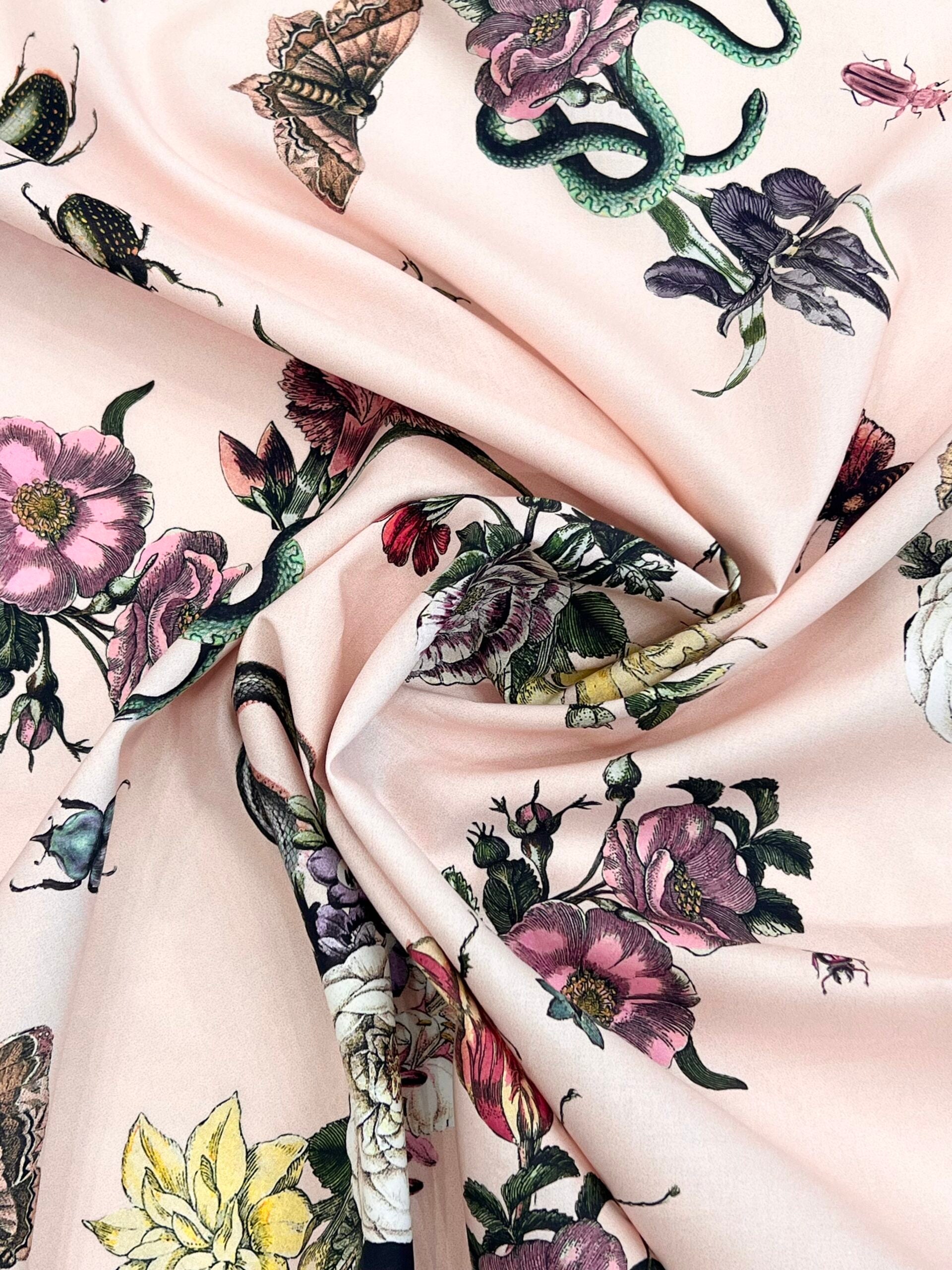 Lady McElroy Cobra Corsage Blush Cotton Marlie Lawn