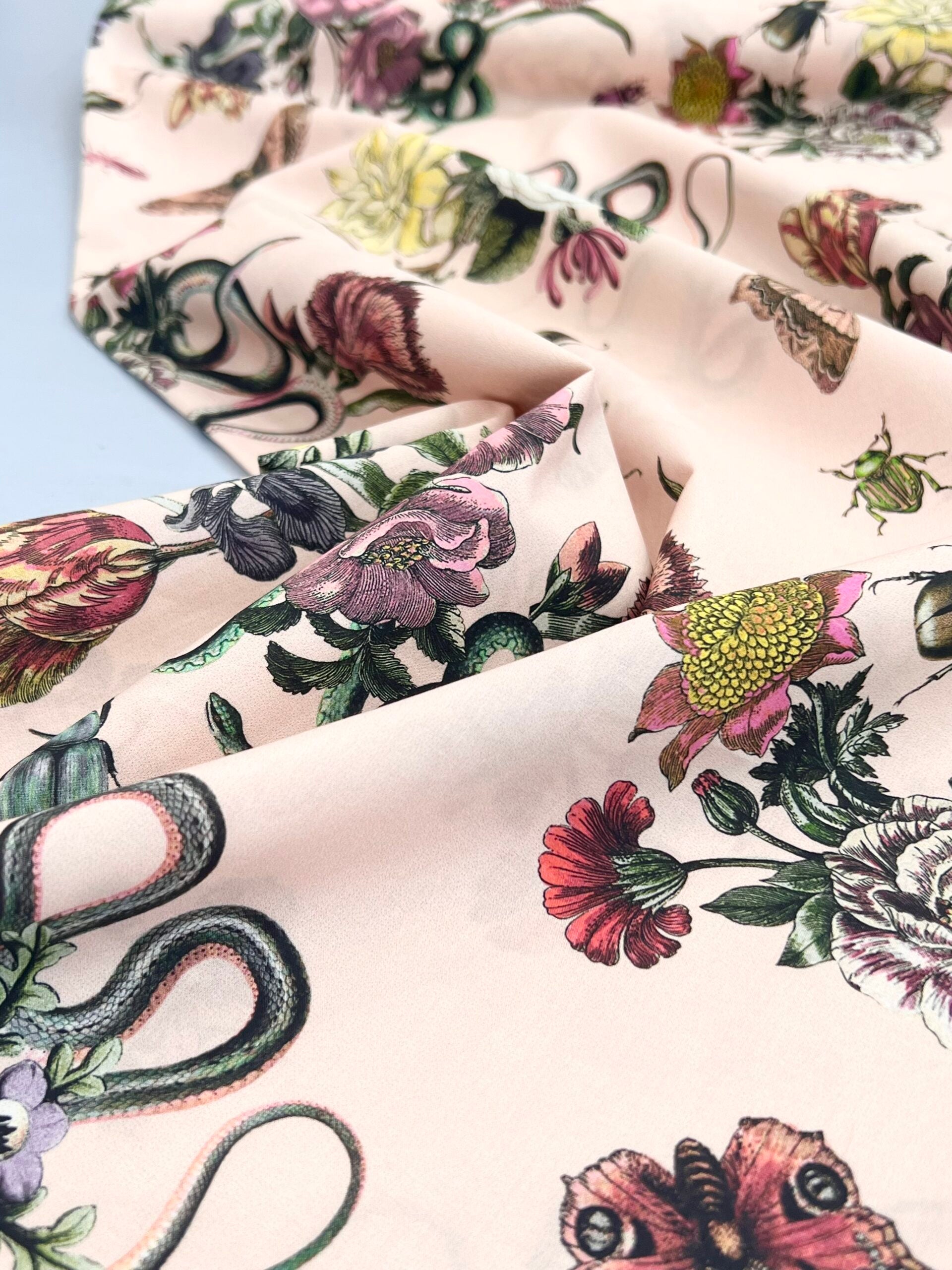 Lady McElroy Cobra Corsage Blush Cotton Marlie Lawn