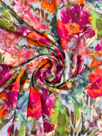 Lady McElroy Hazy Blooms Vienna Viscose Lawn 50cm Remnant