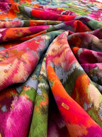 Lady McElroy Hazy Blooms Vienna Viscose Lawn 50cm Remnant