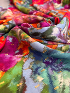 Lady McElroy Hazy Blooms Vienna Viscose Lawn 50cm Remnant