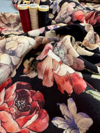 Autumn Rose Viscose Linen Blend