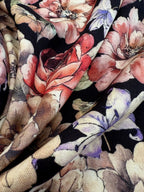 Autumn Rose Viscose Linen Blend