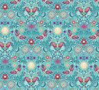 Luna Night Garden Teal 072-T By Makower UK