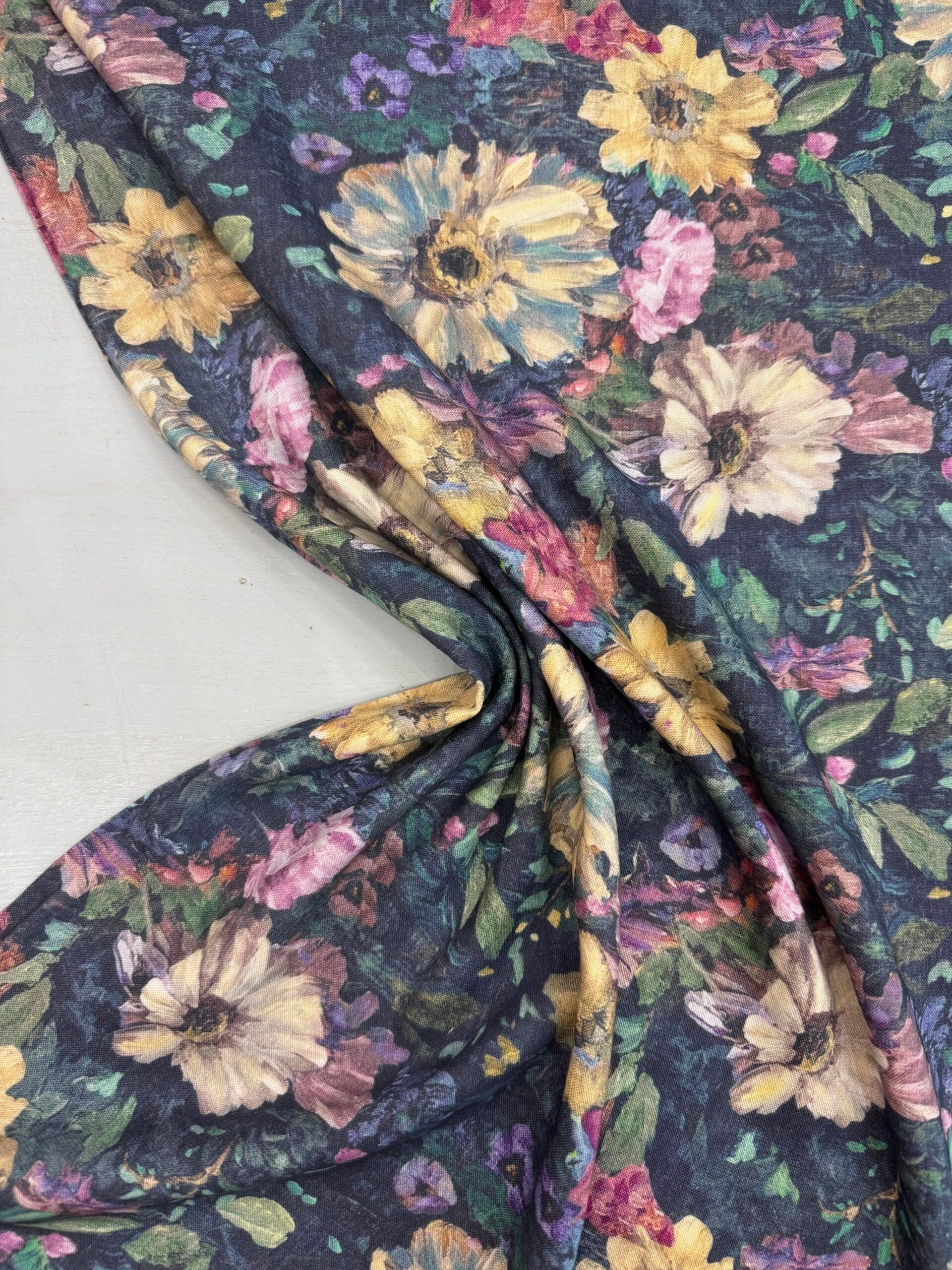 Talia Viscose Linen Blend