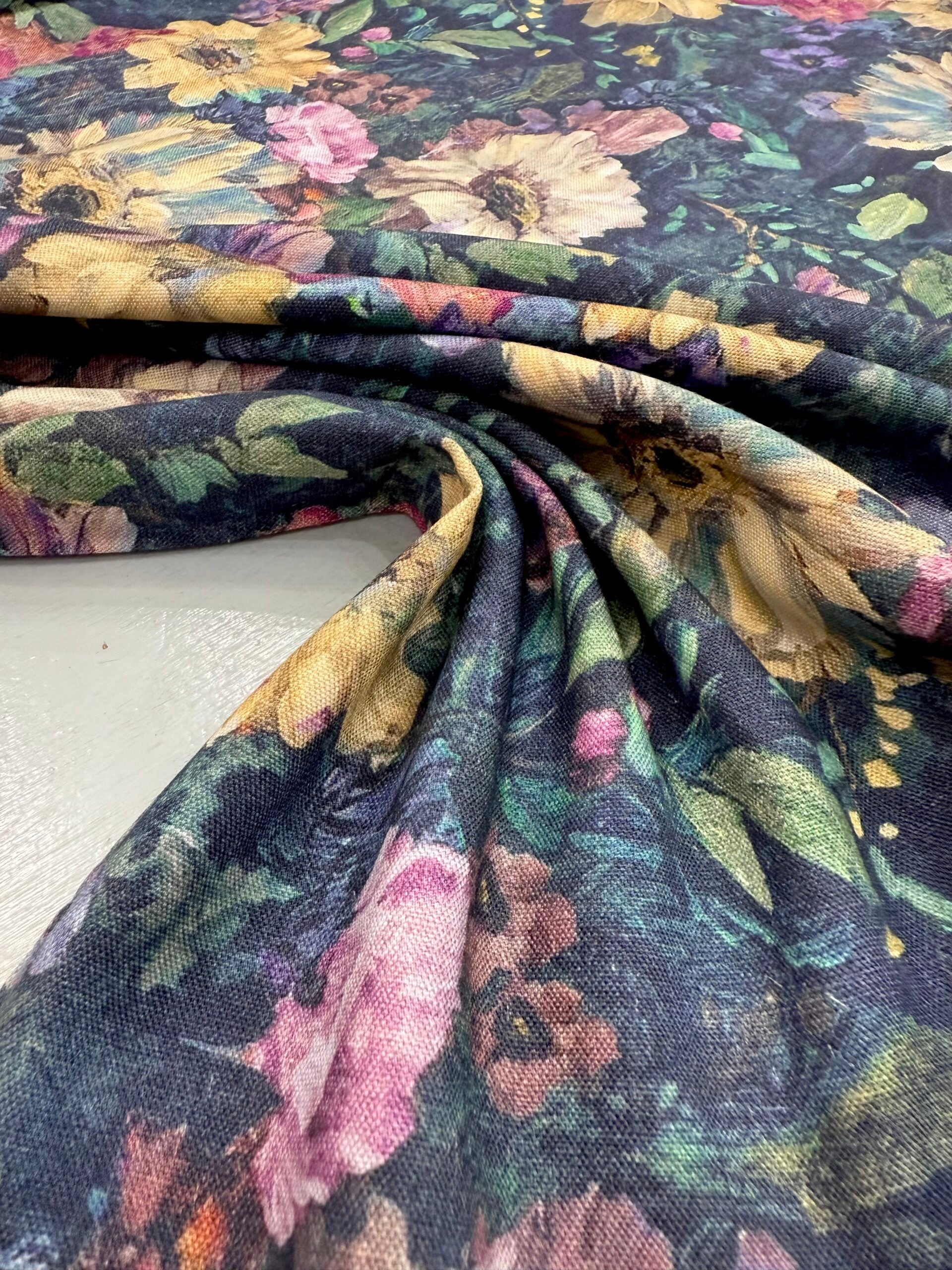 Talia Viscose Linen Blend