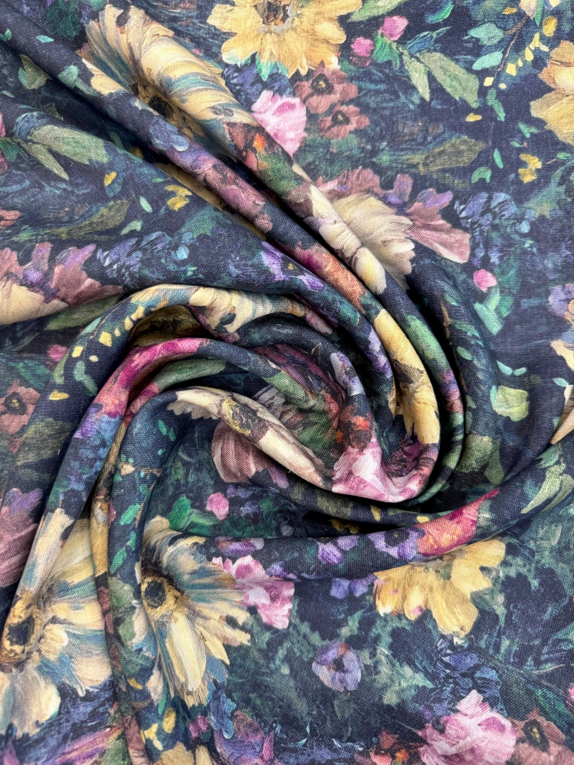 Talia Viscose Linen Blend