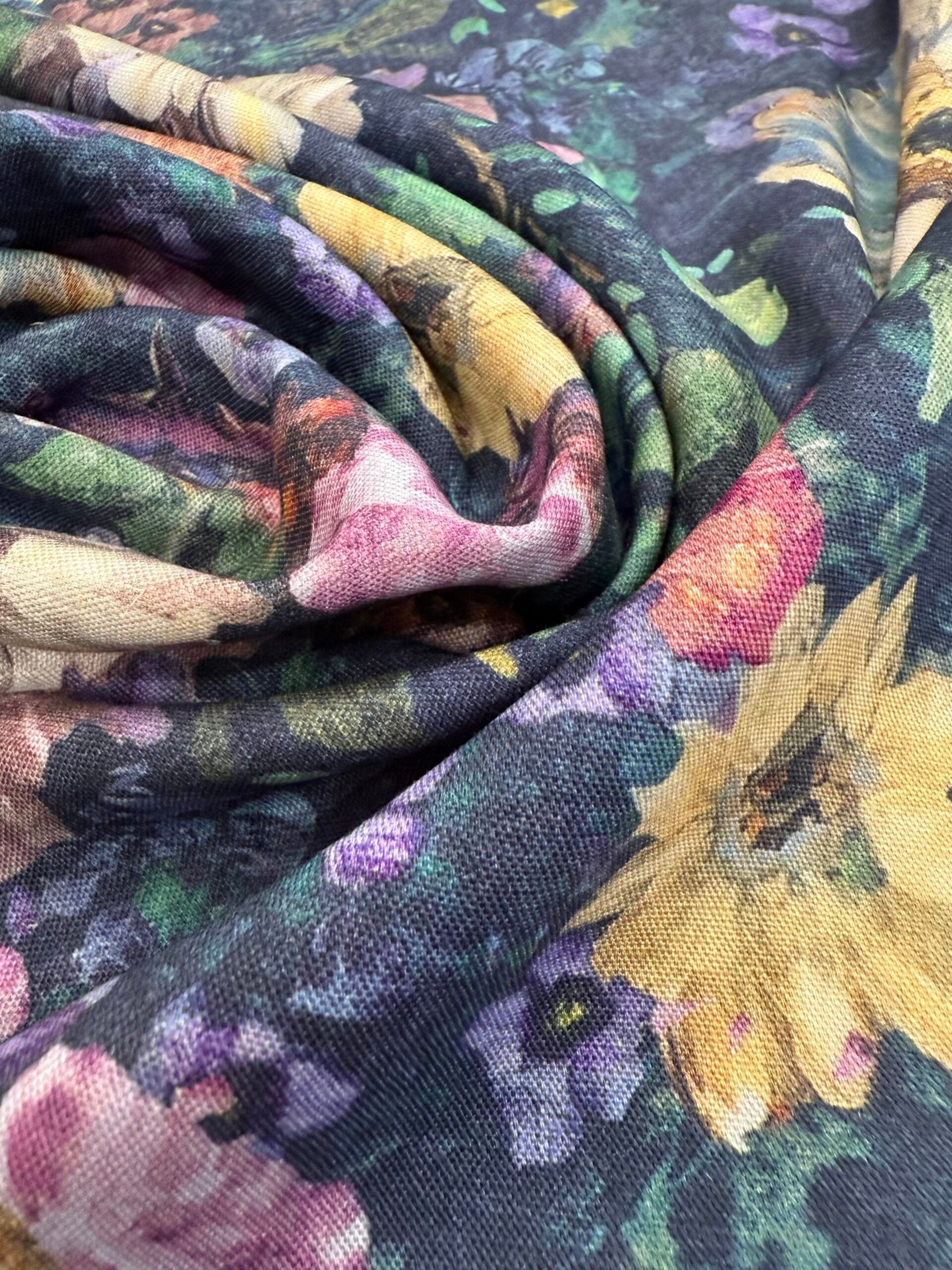 Talia Viscose Linen Blend