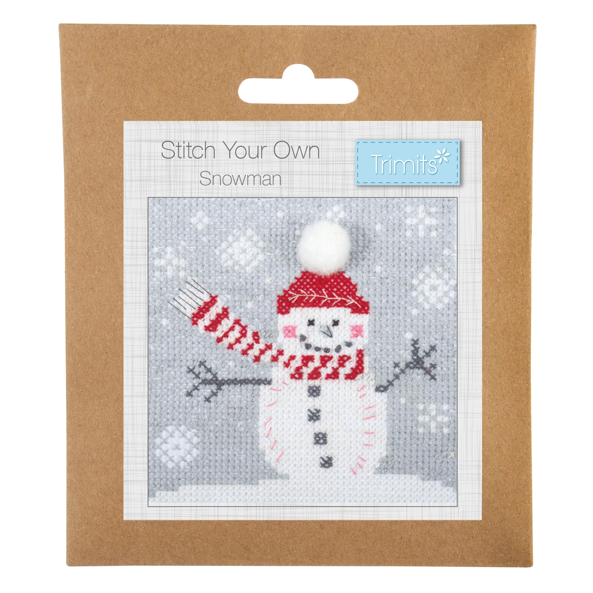 Mini Cross Stitch Kit - Snowman