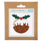 Mini Cross Stitch Kit - Christmas Pudding