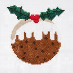 Mini Cross Stitch Kit - Christmas Pudding