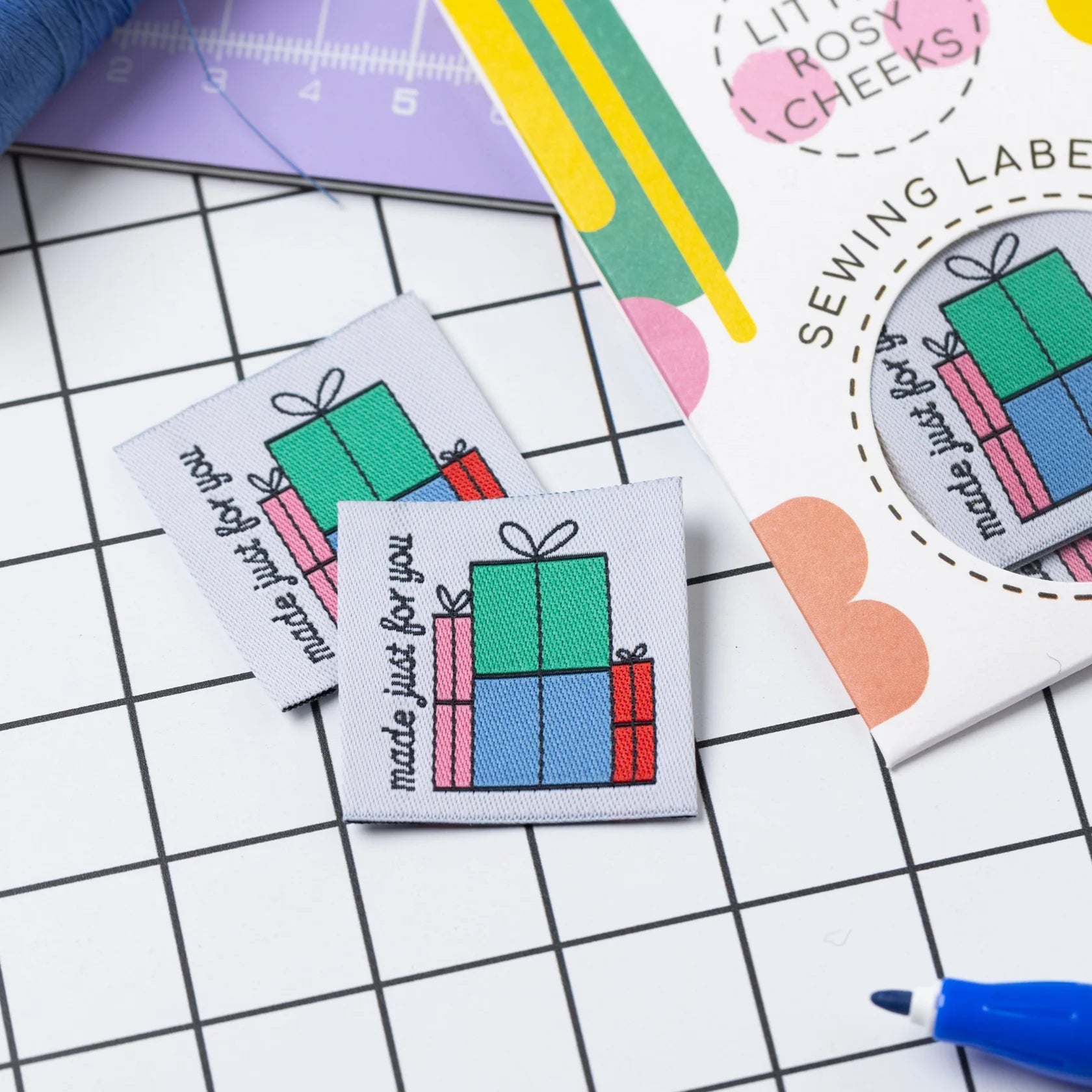 Just For You Woven Labels By Little Rosy Cheeks