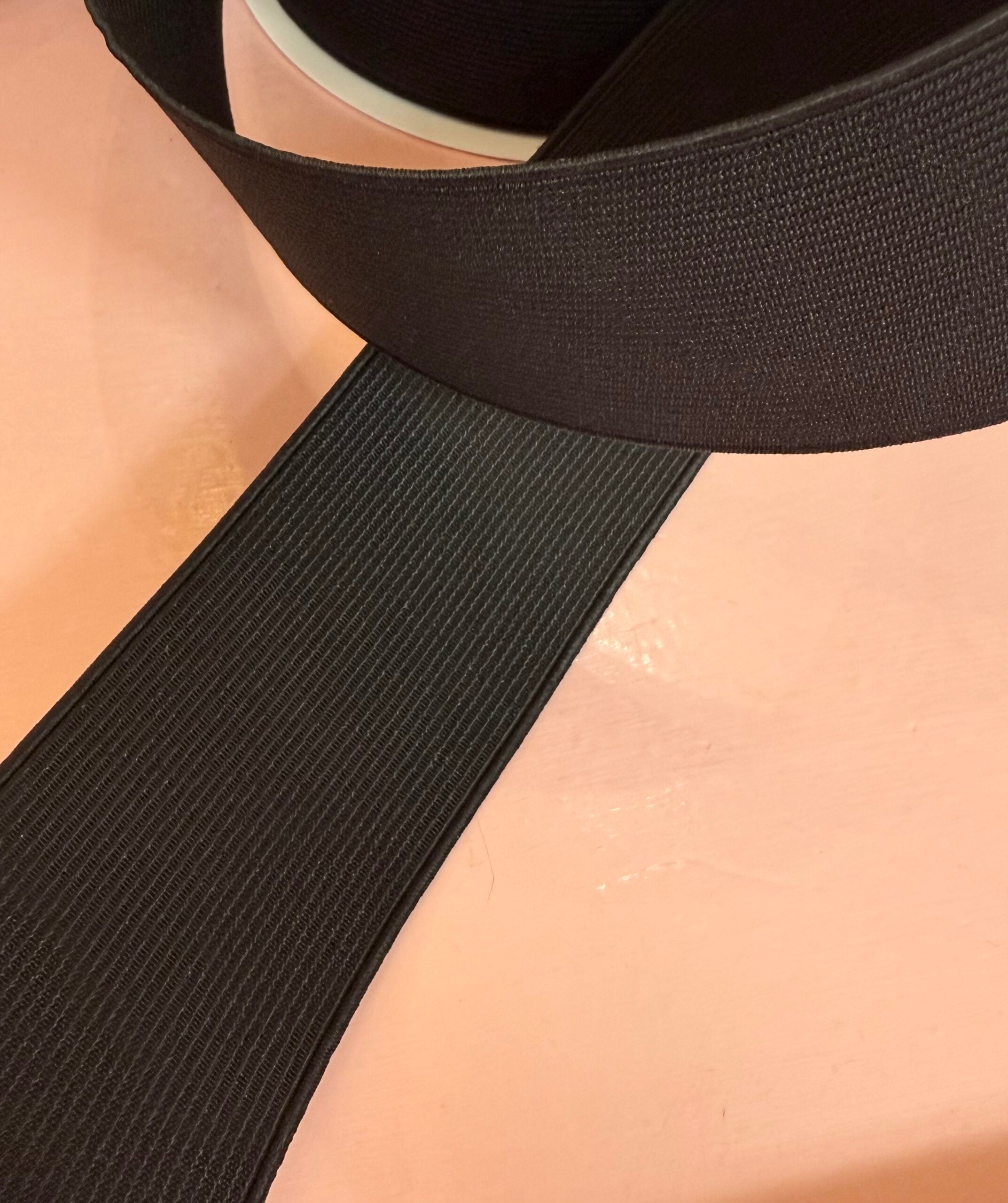 Extra Strong Black Elastic 5cm Wide