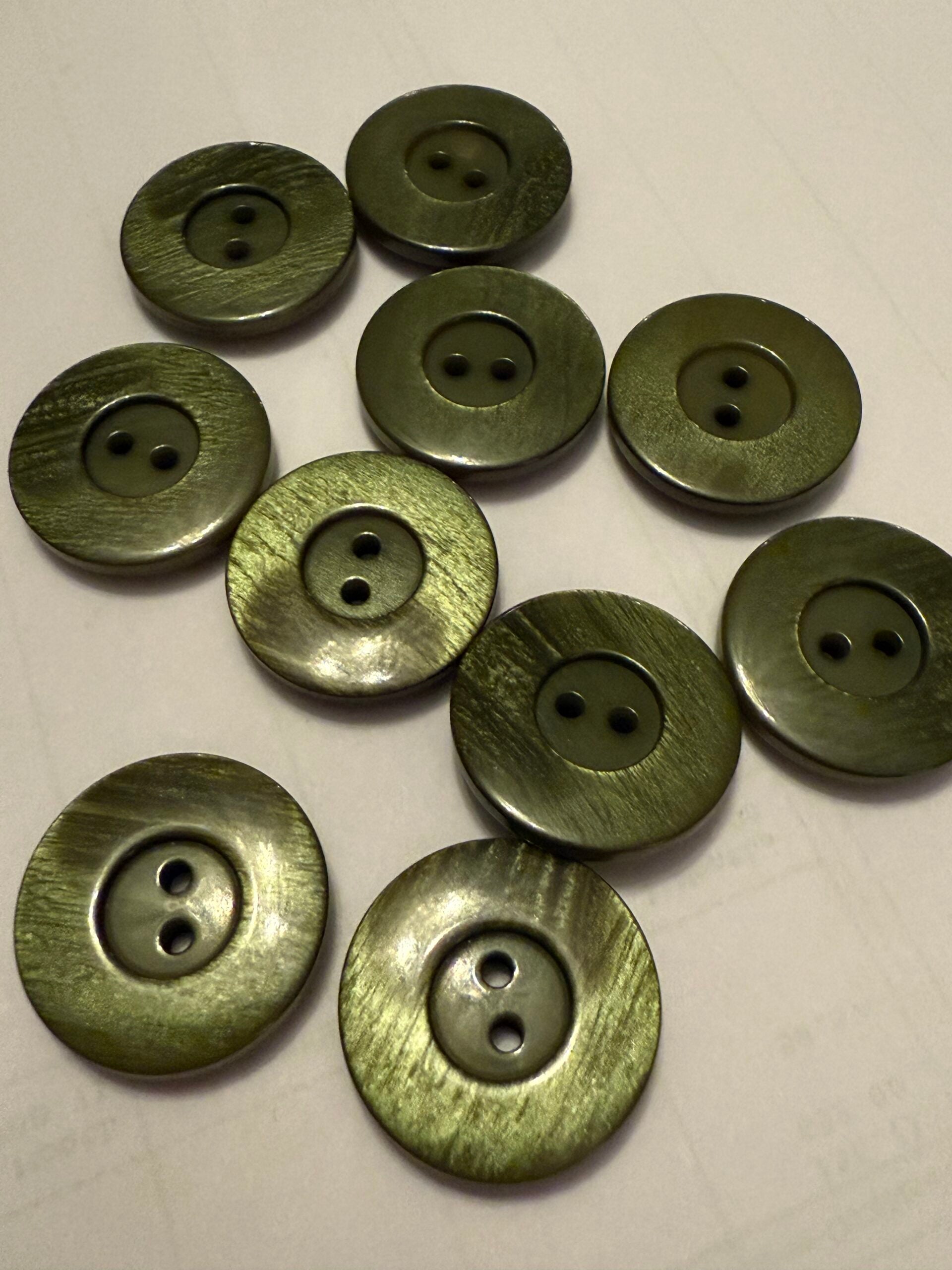 Green 2 Hole Chunky Buttons 18mm | 23mm