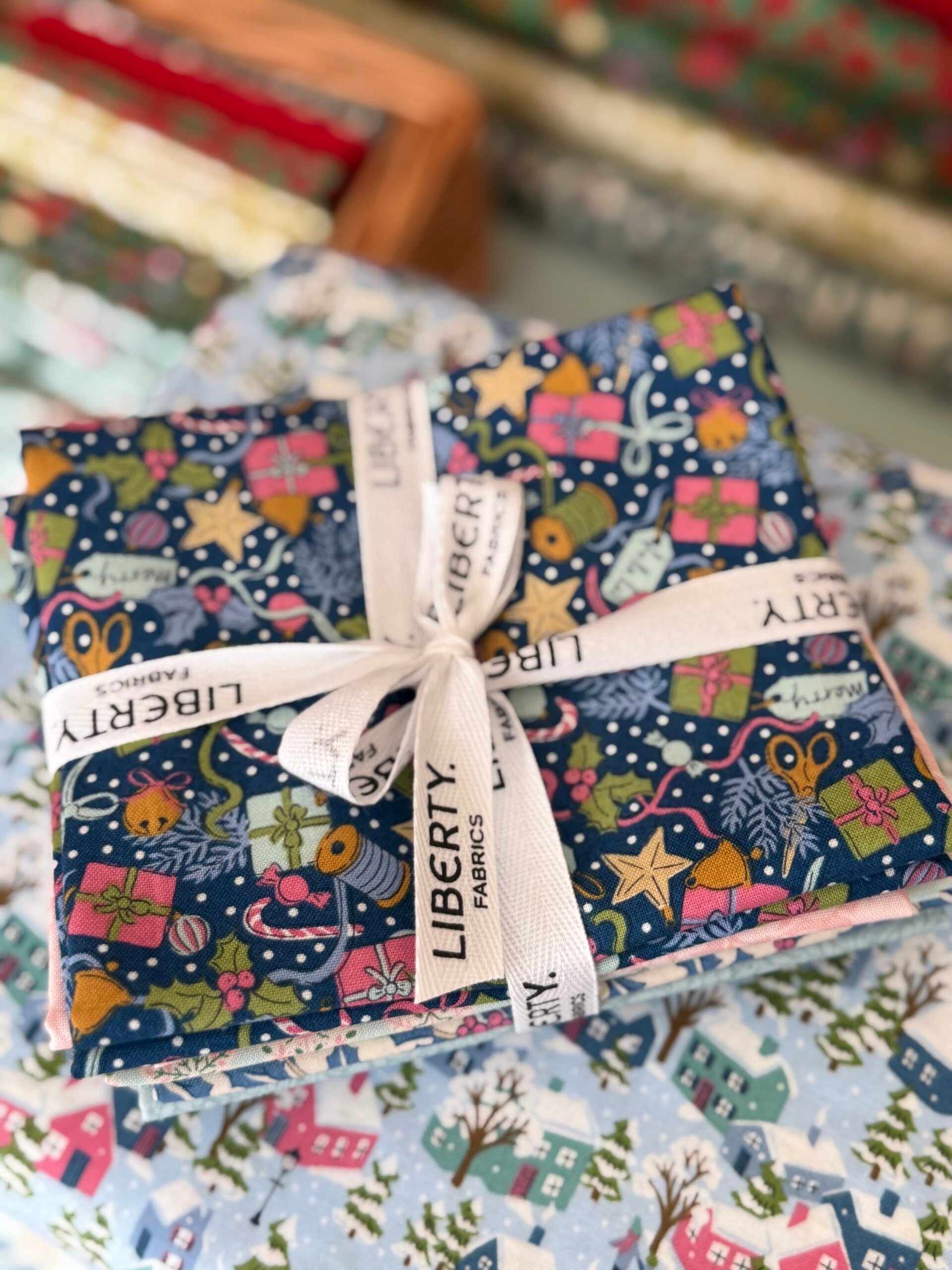 Liberty Festive Greetings Quilting Cotton - 6 Fat Quarter Bundle