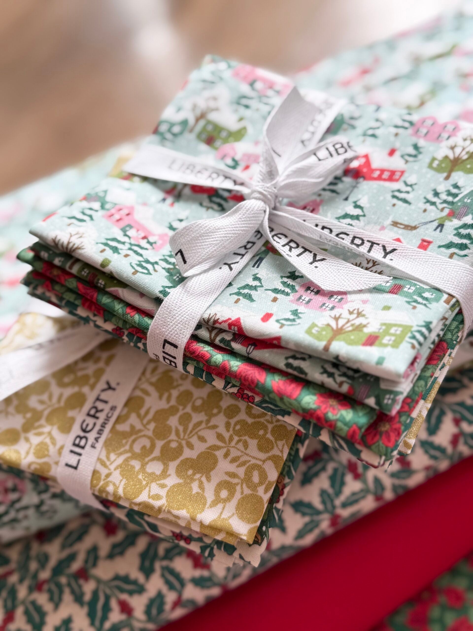 Liberty Festive Greetings Quilting Cotton - 5 Fat Quarter Bundle