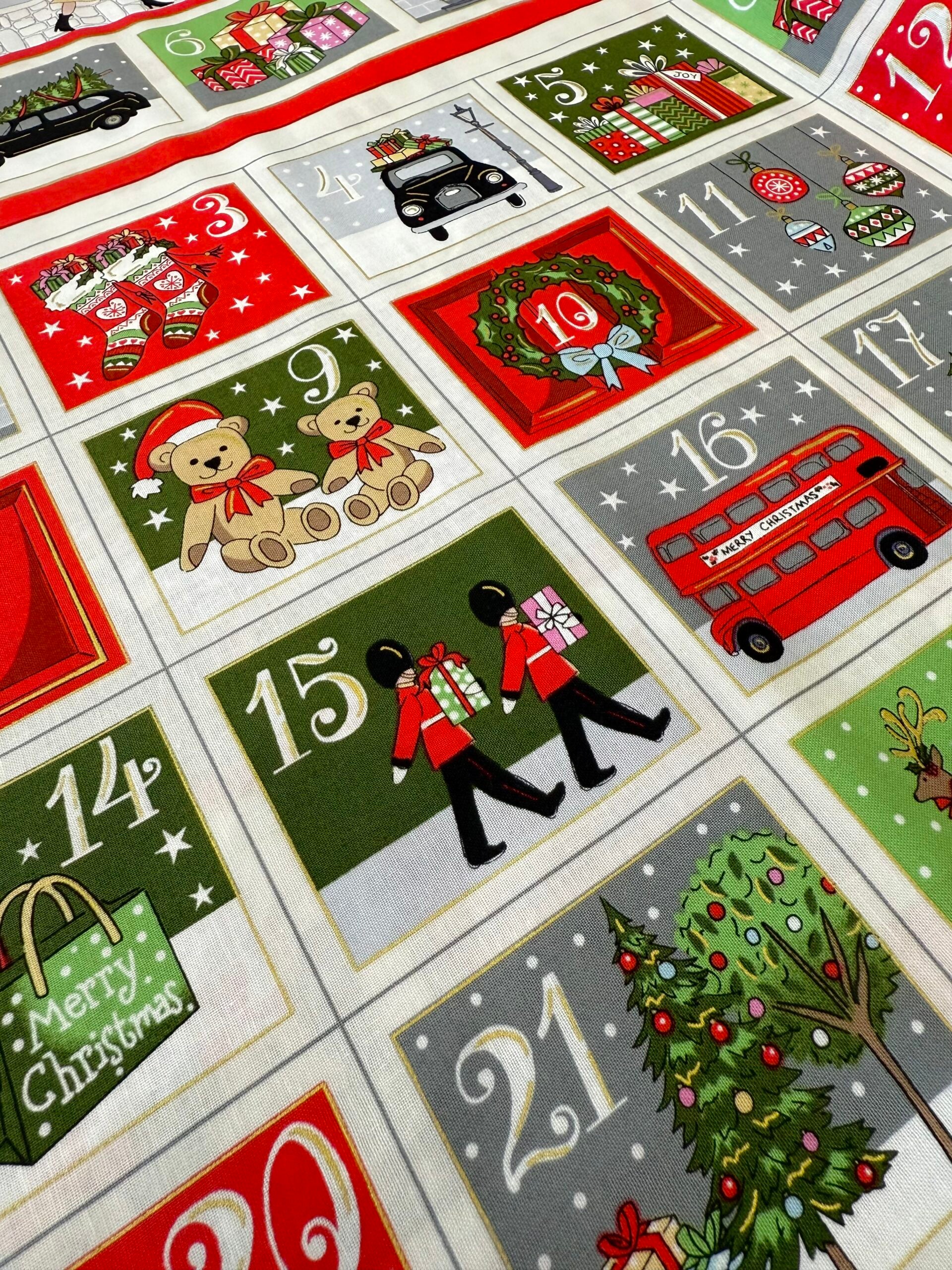 London -  Advent Calendar Panel 2369 By Makower UK