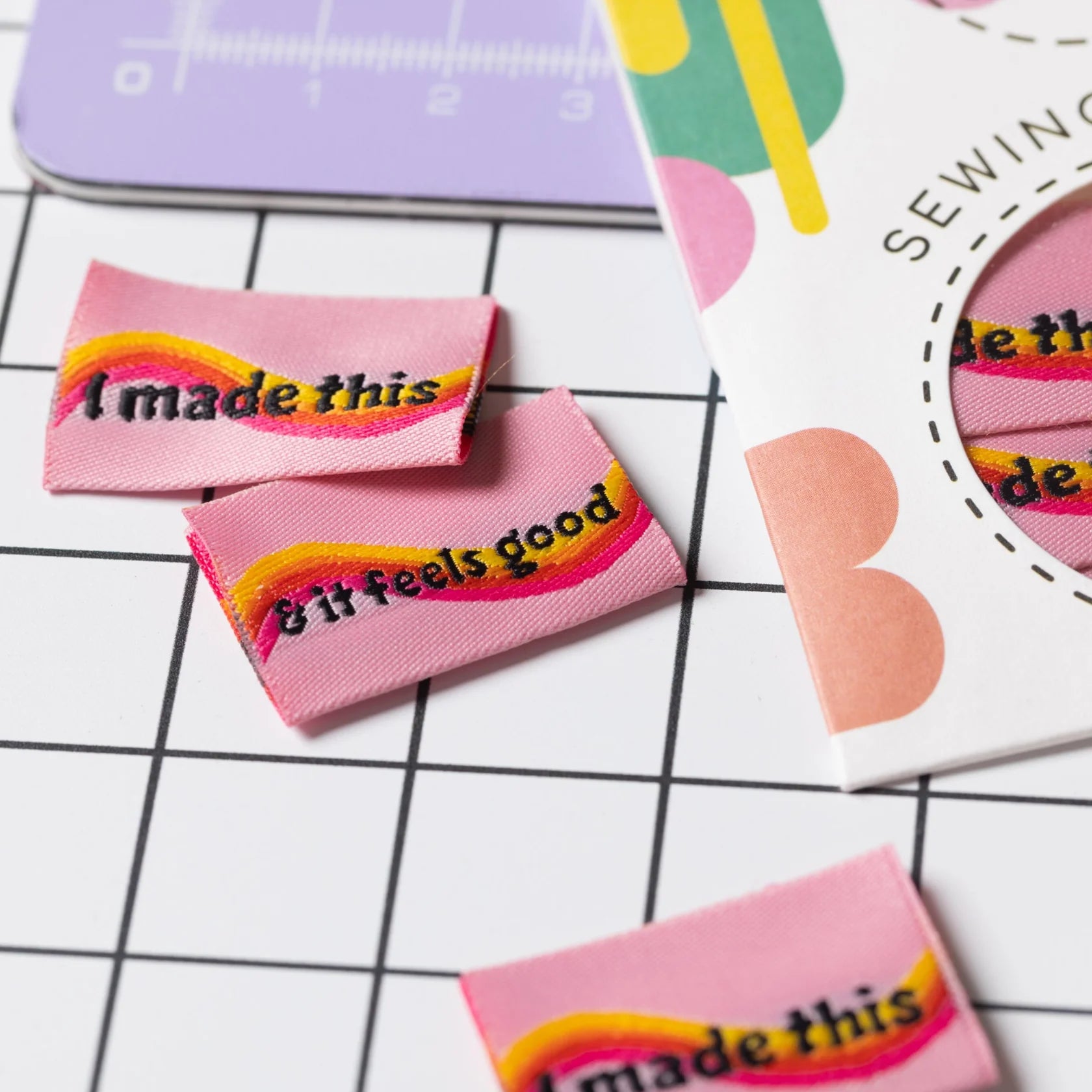 It Feels Good Woven Labels By Little Rosy Cheeks